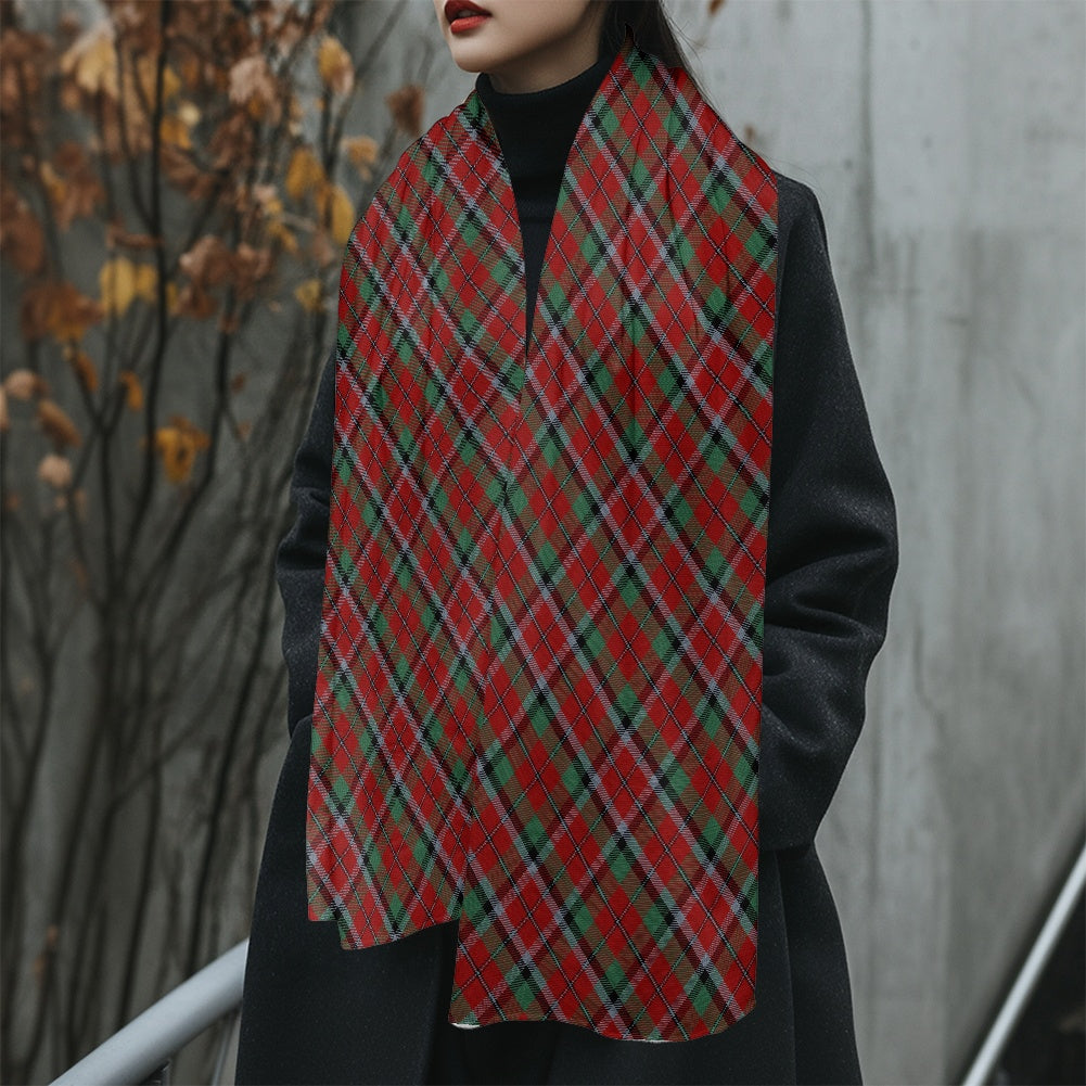 Clan Graham Red Tartan Fluffy scarf