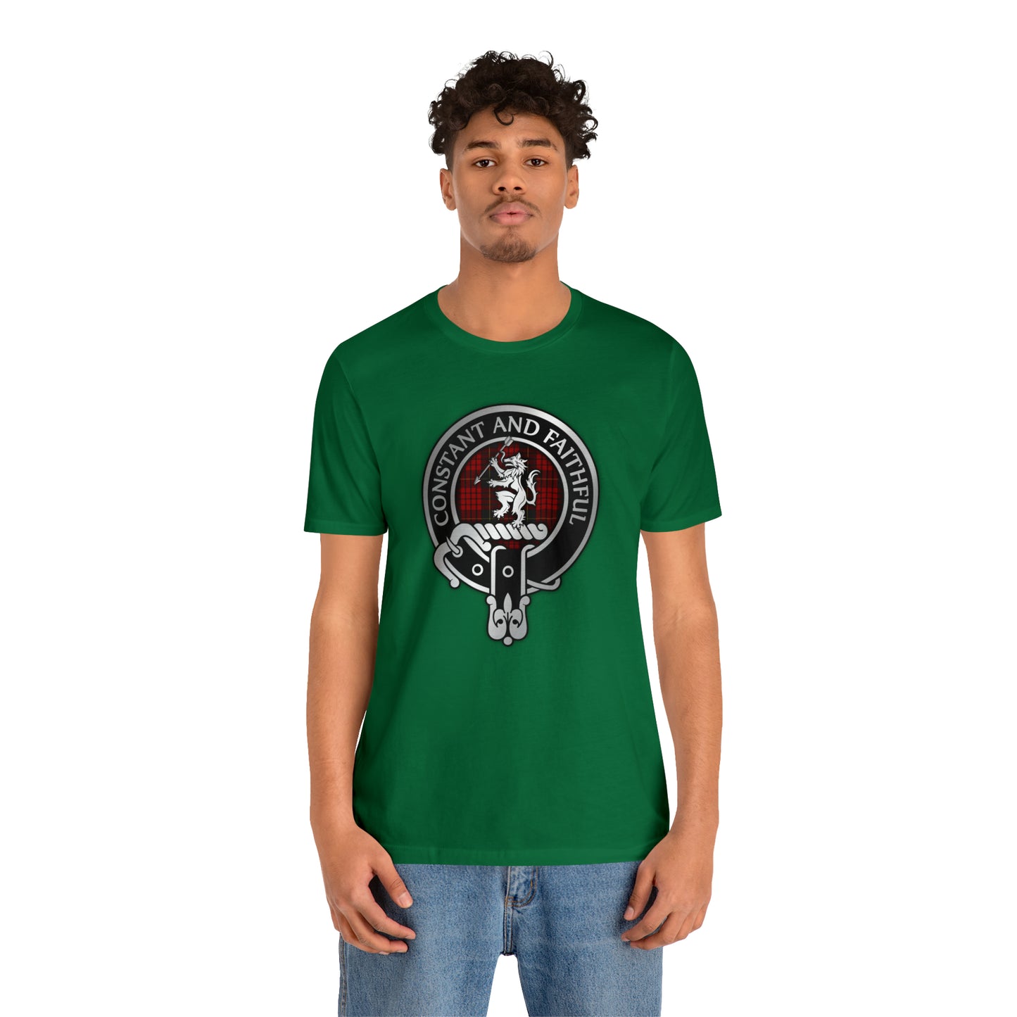 Clan MacQueen Crest & Tartan | Unisex T-Shirt