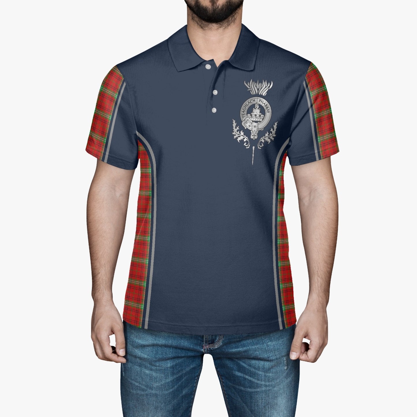 Clan Morrison Crest & Tartan Polo Shirt