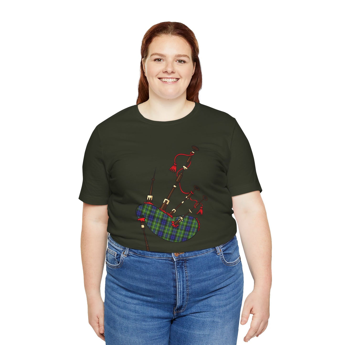 Clan MacNeill of Gigha Tartan Bagpipes | Unisex T-Shirt