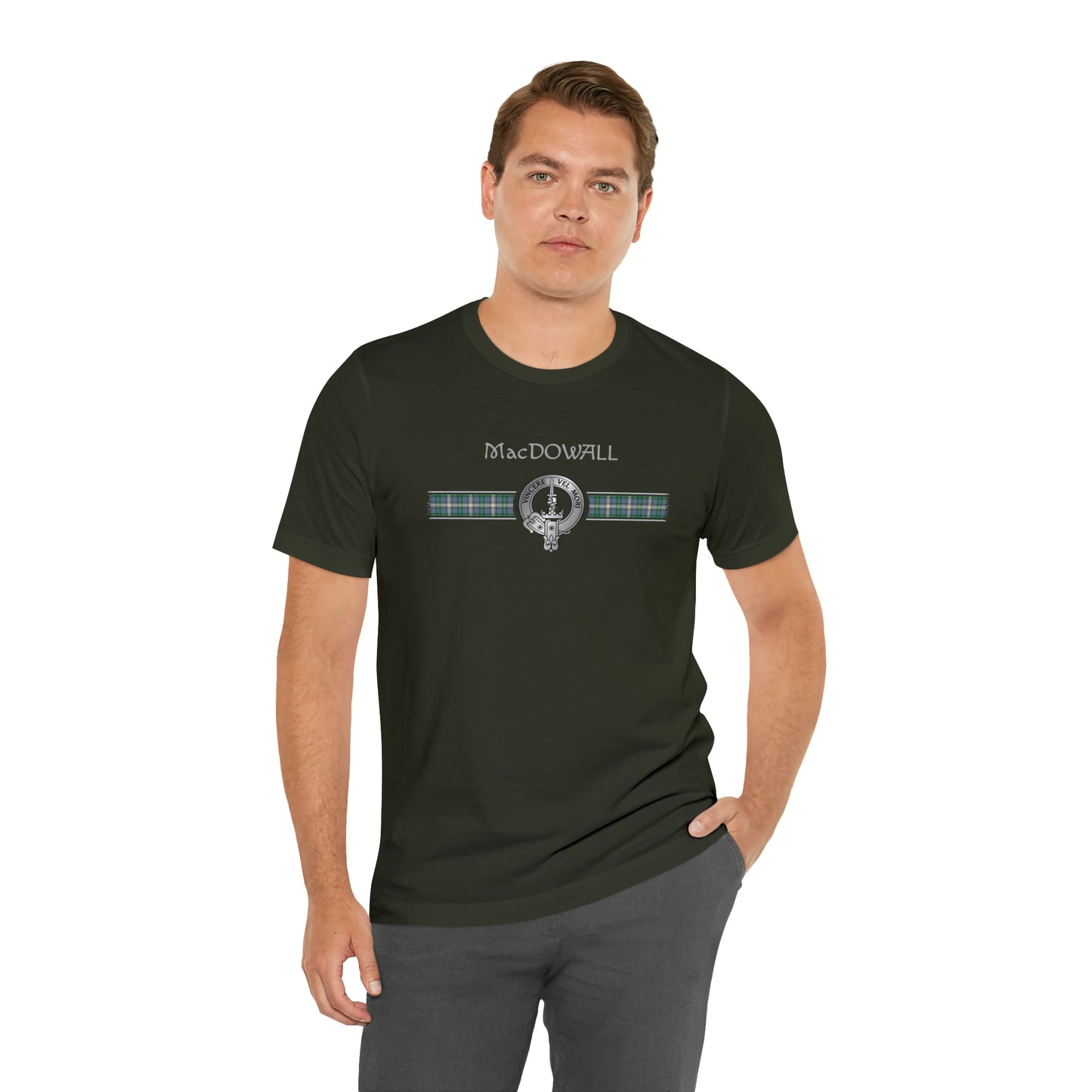 Clan MacDowall Crest & Tartan | Unisex T-Shirt