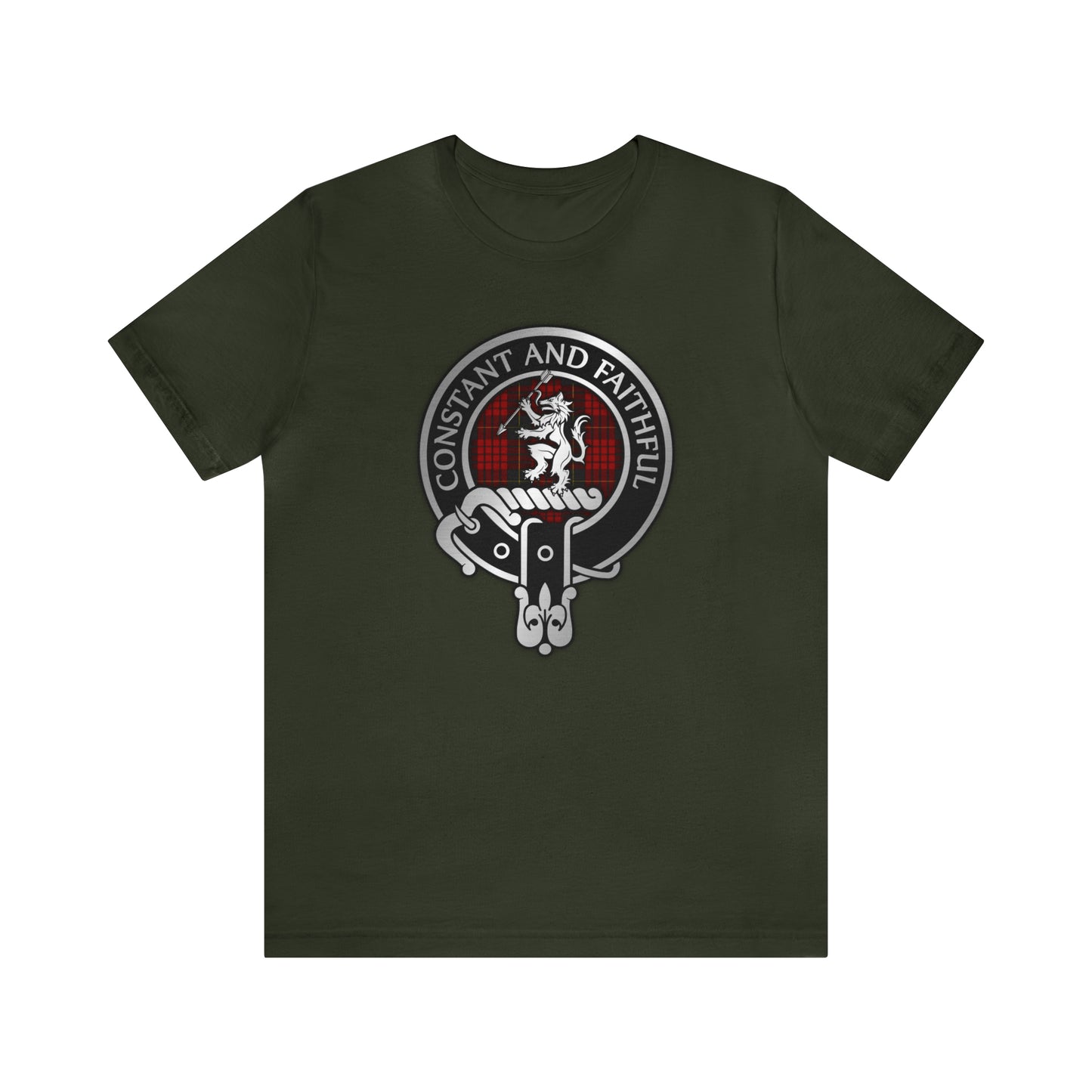 Clan MacQueen Crest & Tartan | Unisex T-Shirt