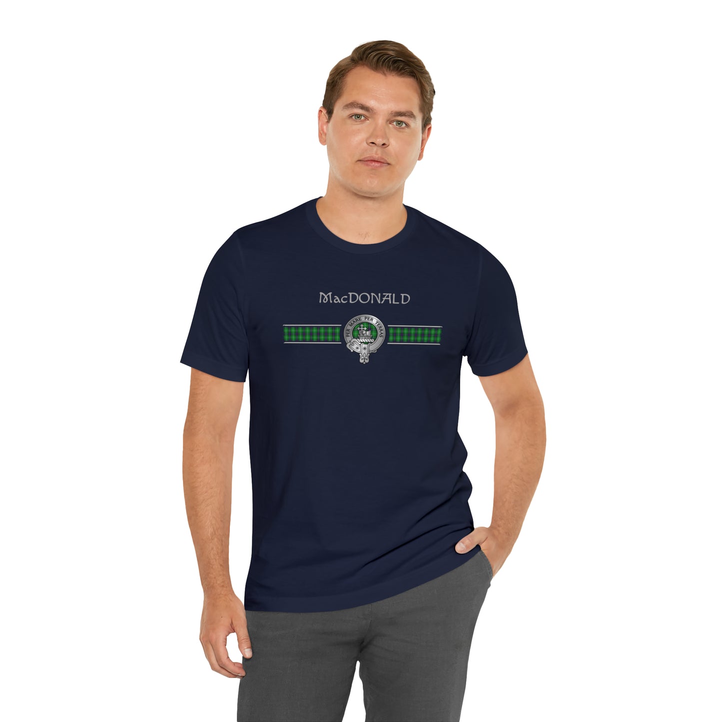 Clan MacDonald Crest & Tartan | Unisex T-Shirt