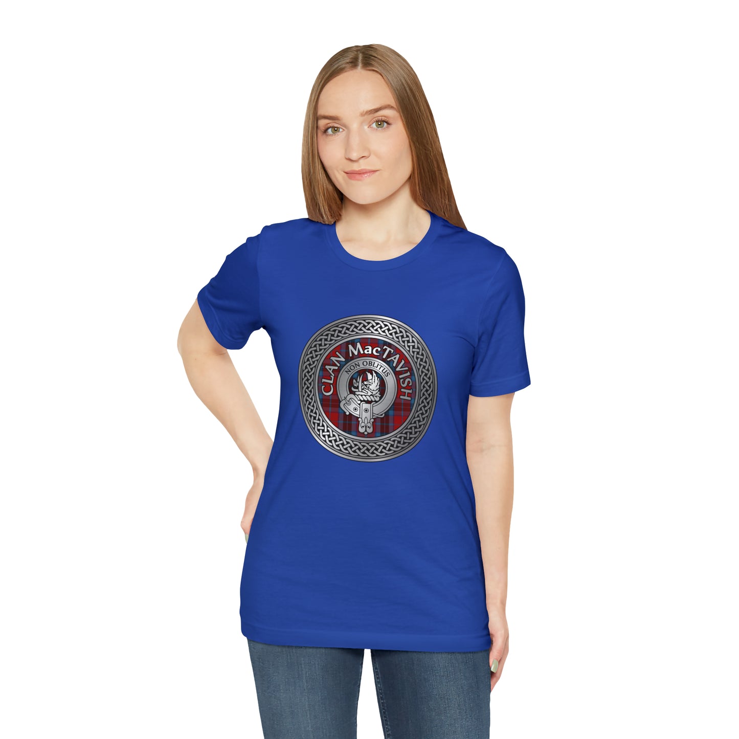 Clan MacTavish Crest & Tartan Knot | Unisex T-Shirt