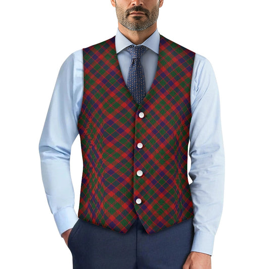 District - Glasgow Tartan Bias Suit vest jacket