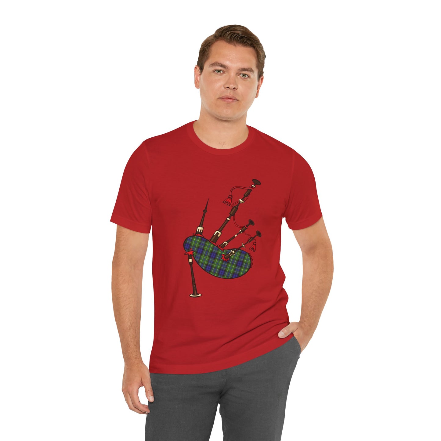 Clan MacNeill of Gigha Tartan Bagpipes | Unisex T-Shirt