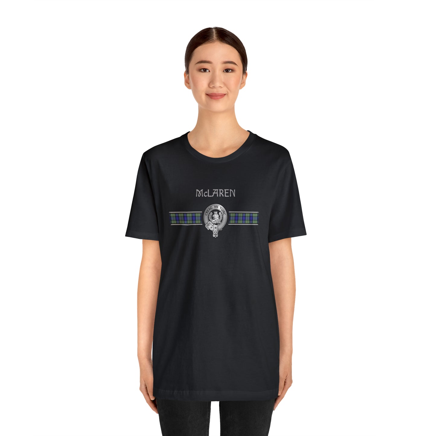 Clan McLaren Crest & Tartan | Unisex T-Shirt