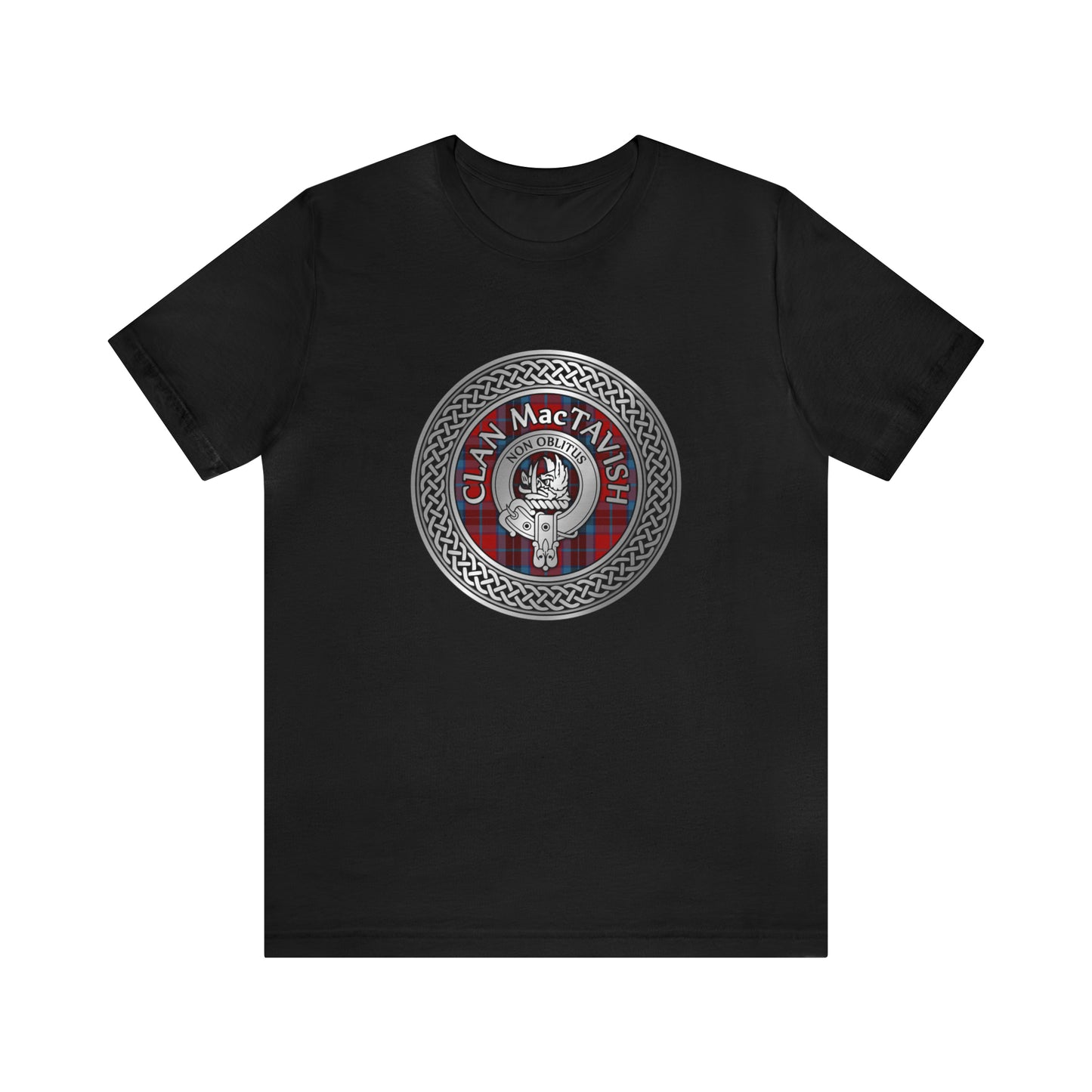 Clan MacTavish Crest & Tartan Knot | Unisex T-Shirt