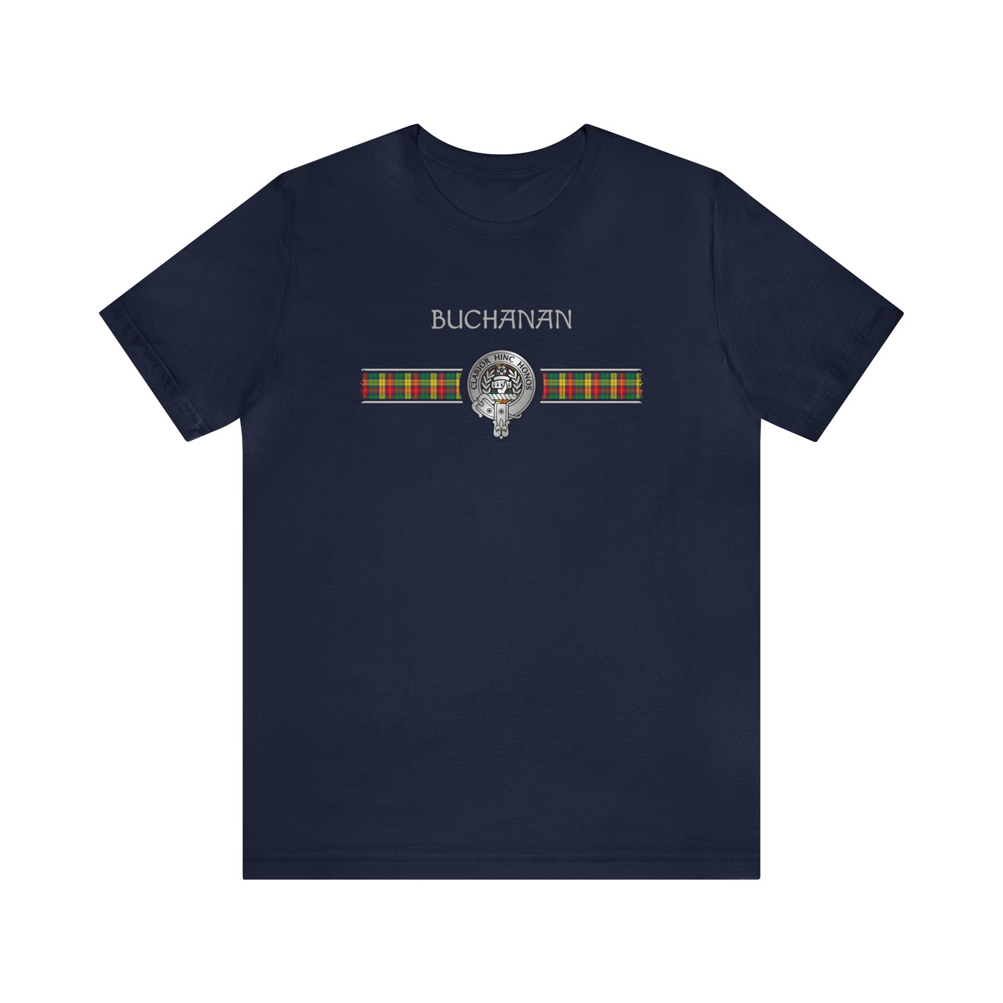 Clan Buchanan Crest & Tartan | Unisex T-Shirt