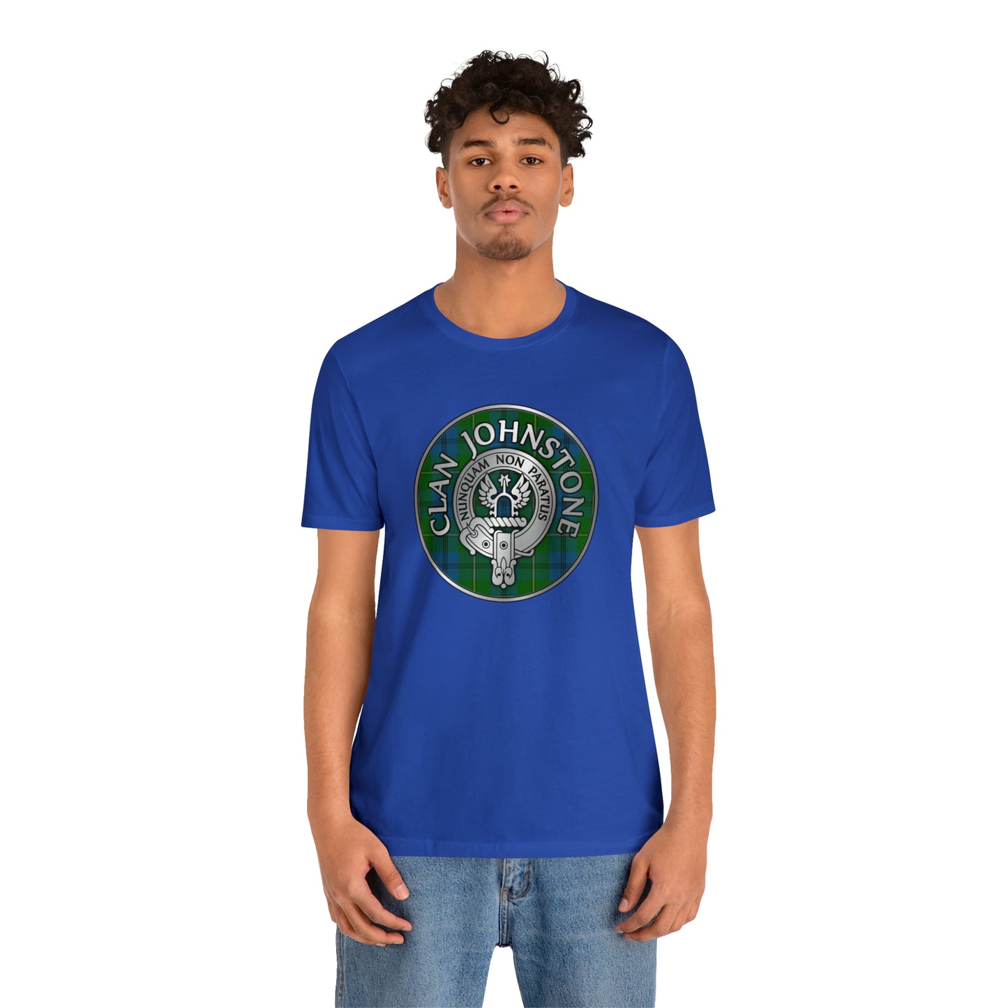 Clan Johnstone Crest & Tartan | Unisex T-Shirt