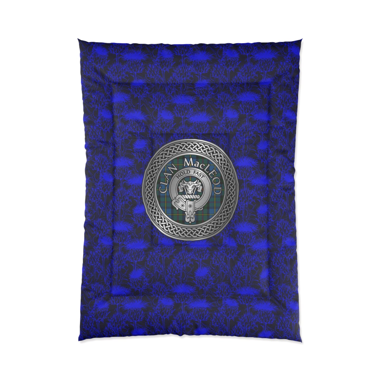 Clan MacLeod Crest & (Harris) Tartan Comforter