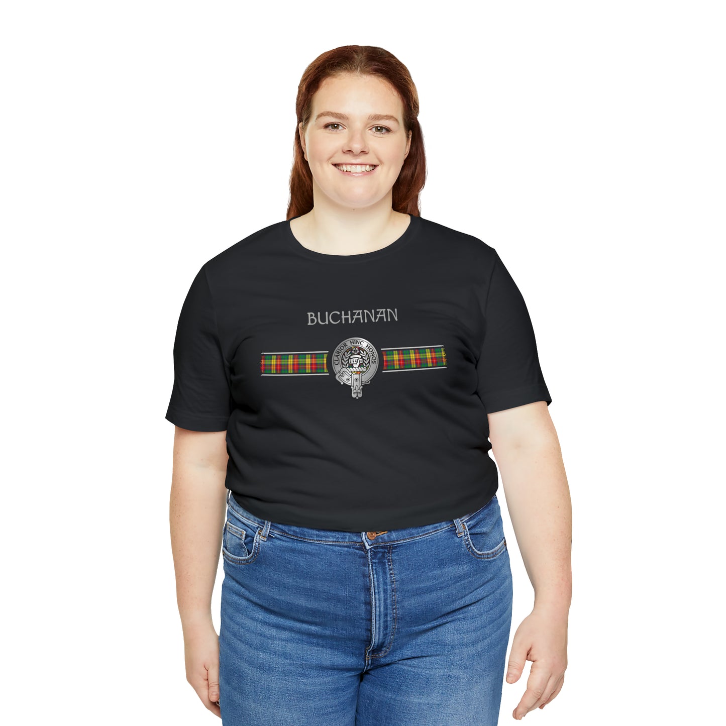 Clan Buchanan Crest & Tartan | Unisex T-Shirt