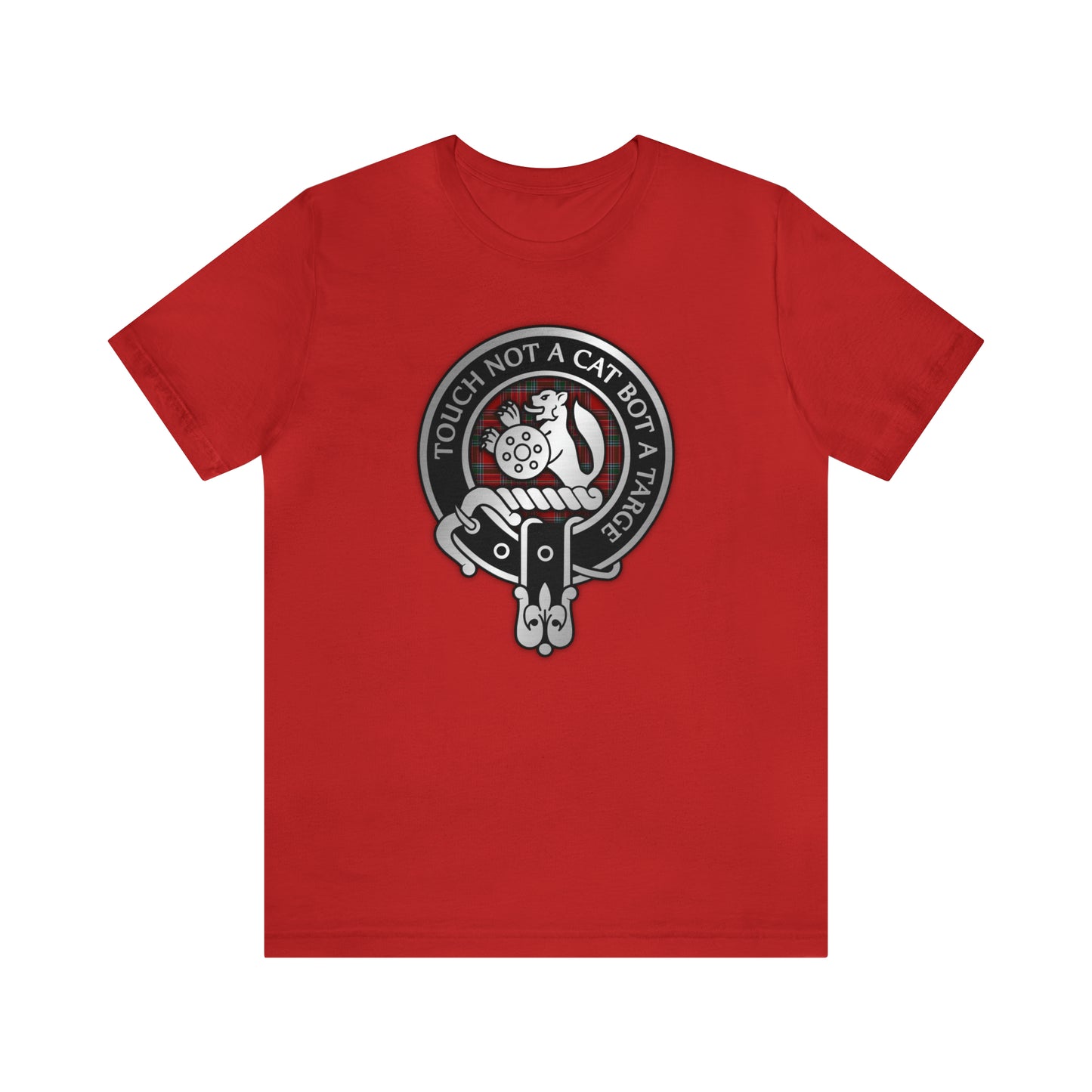 Clan MacBean | MacBain Crest & Tartan Knot | Unisex T-Shirt