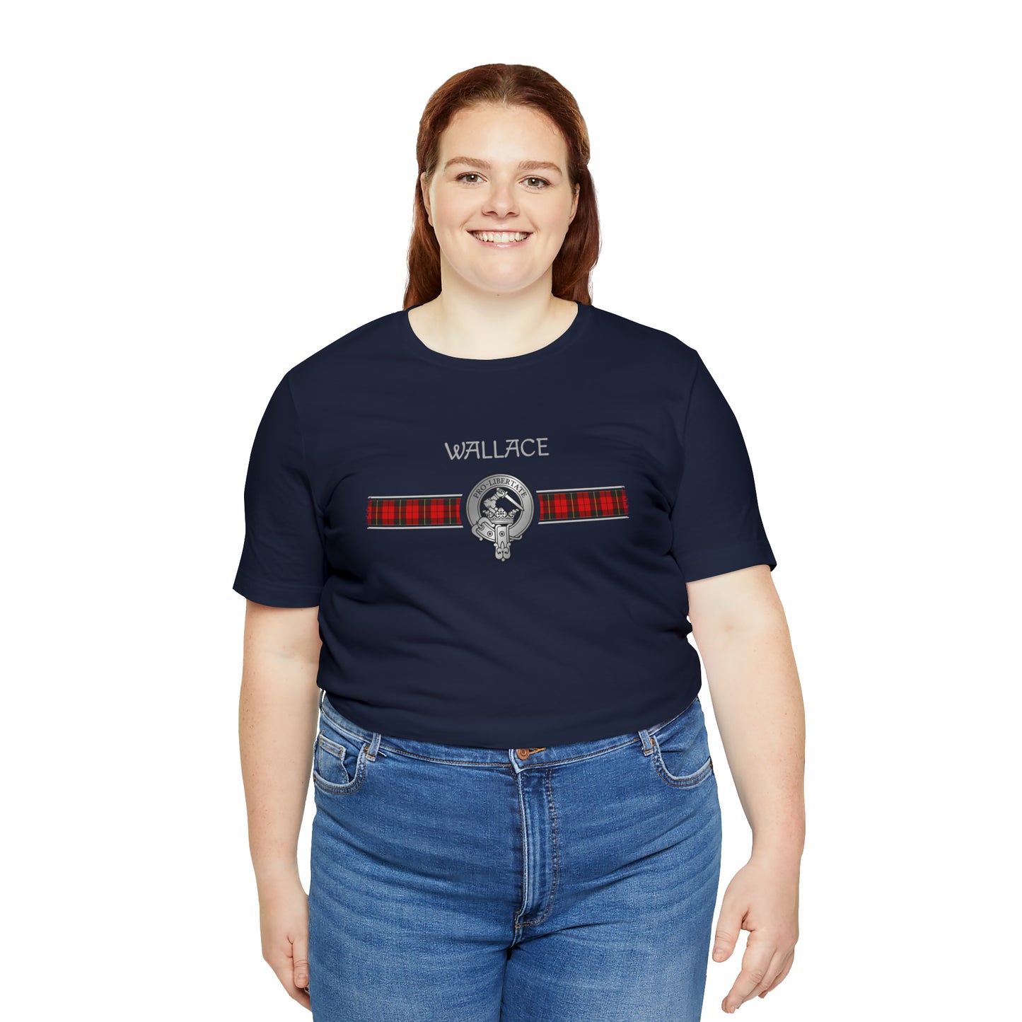 Clan Wallace Crest & Tartan | Unisex T-Shirt