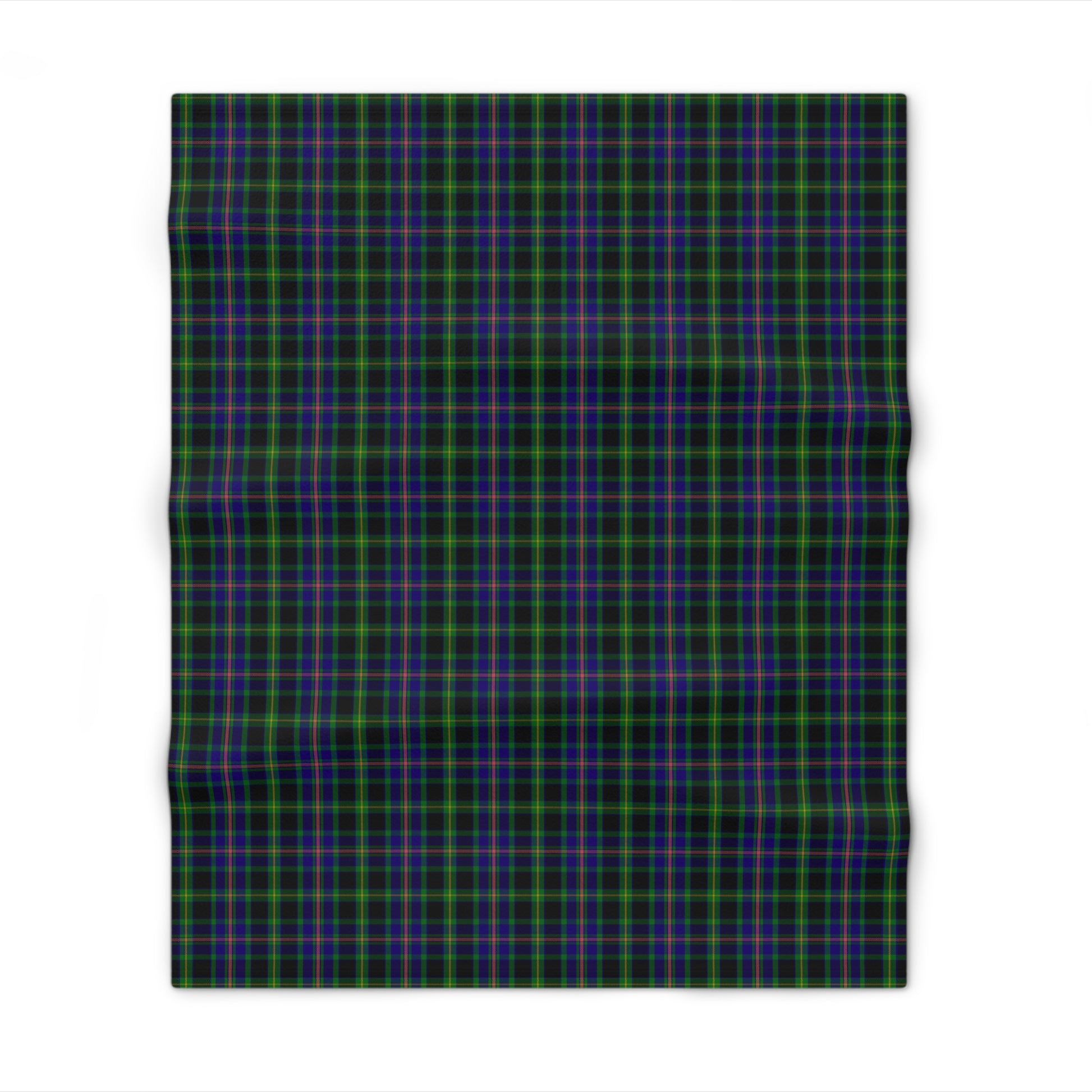 Irish County Offaly Tartan Throw Blanket