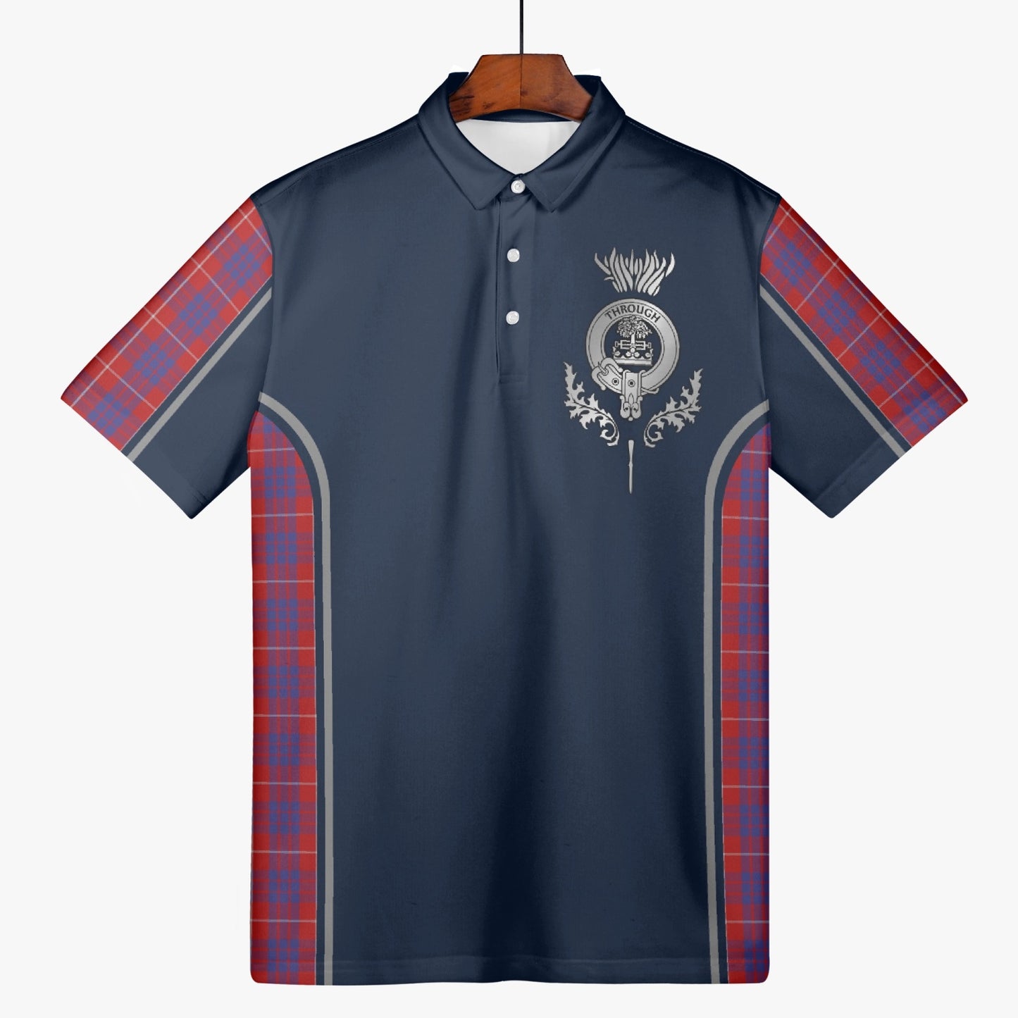 Clan Hamilton Crest & Tartan Polo Shirt