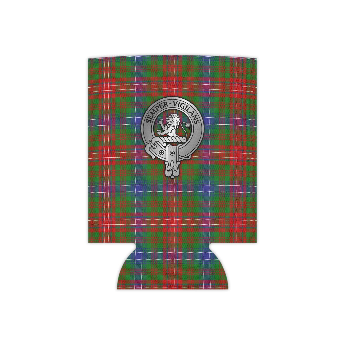 Clan Wilson Crest & Tartan Can Cooler