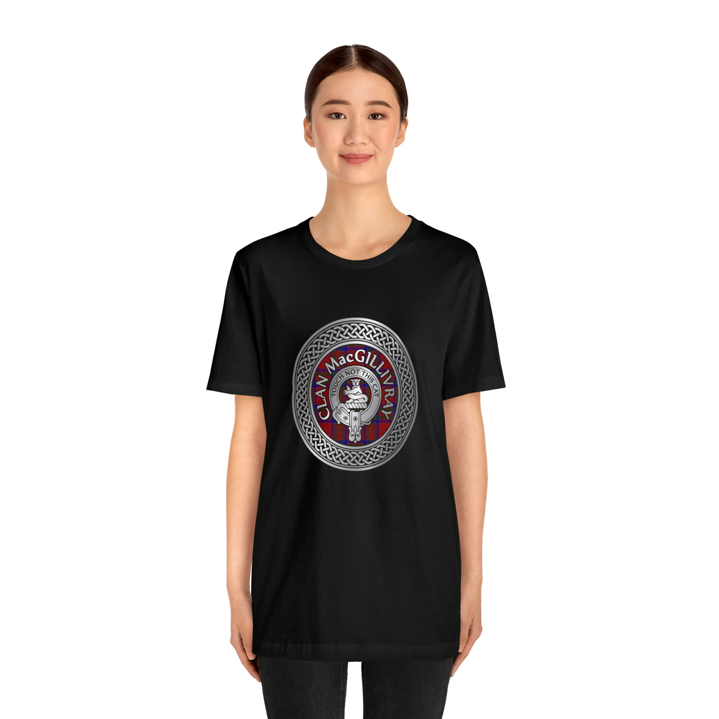 Clan MacGillivray Crest & Tartan Knot | Unisex T-Shirt