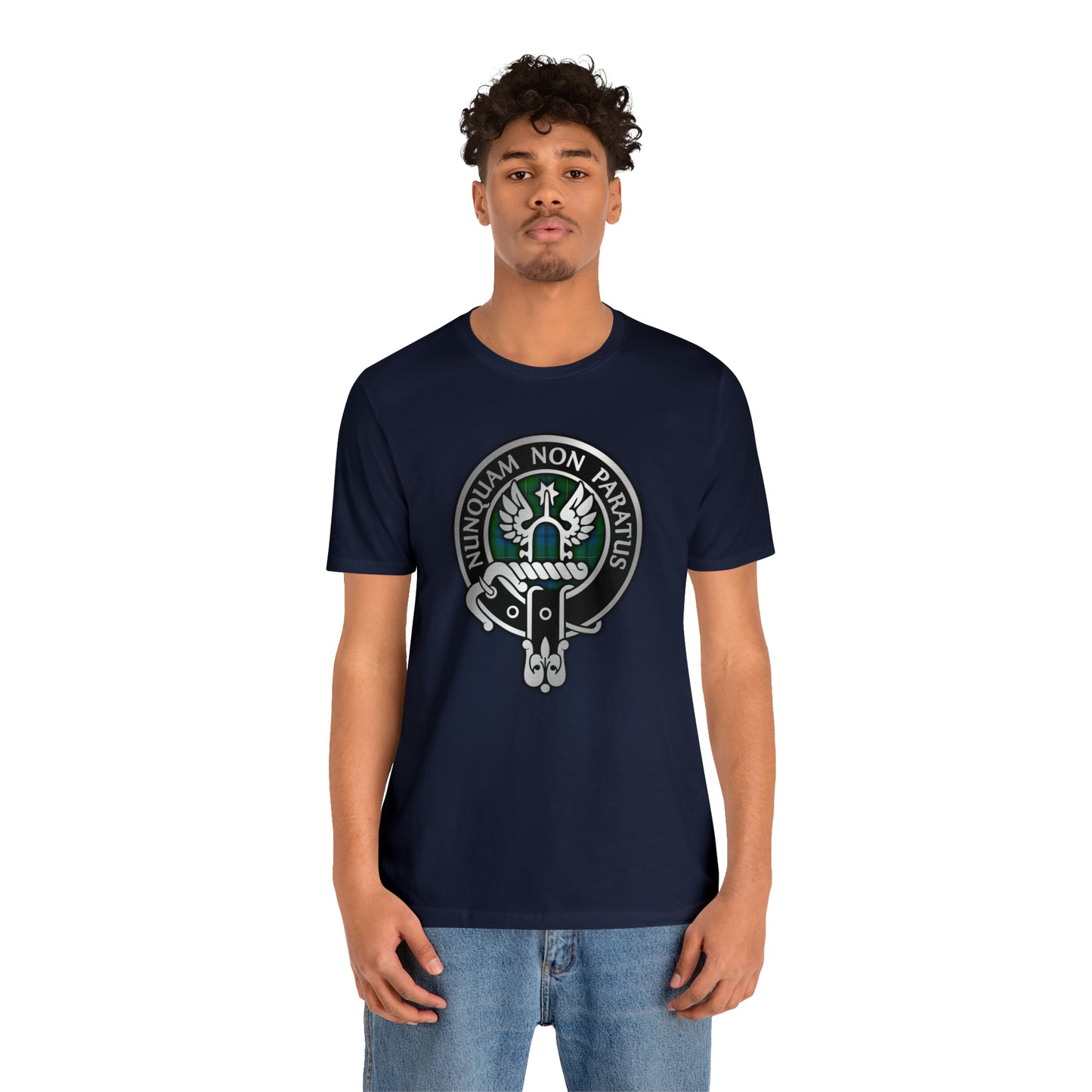 Clan Johnstone Crest & Tartan | Unisex T-Shirt