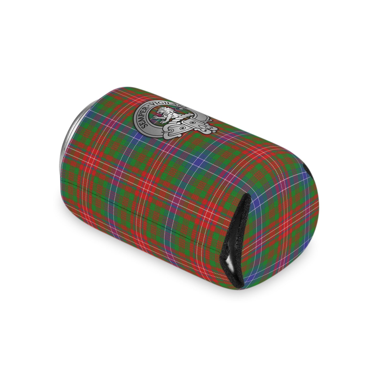 Clan Wilson Crest & Tartan Can Cooler