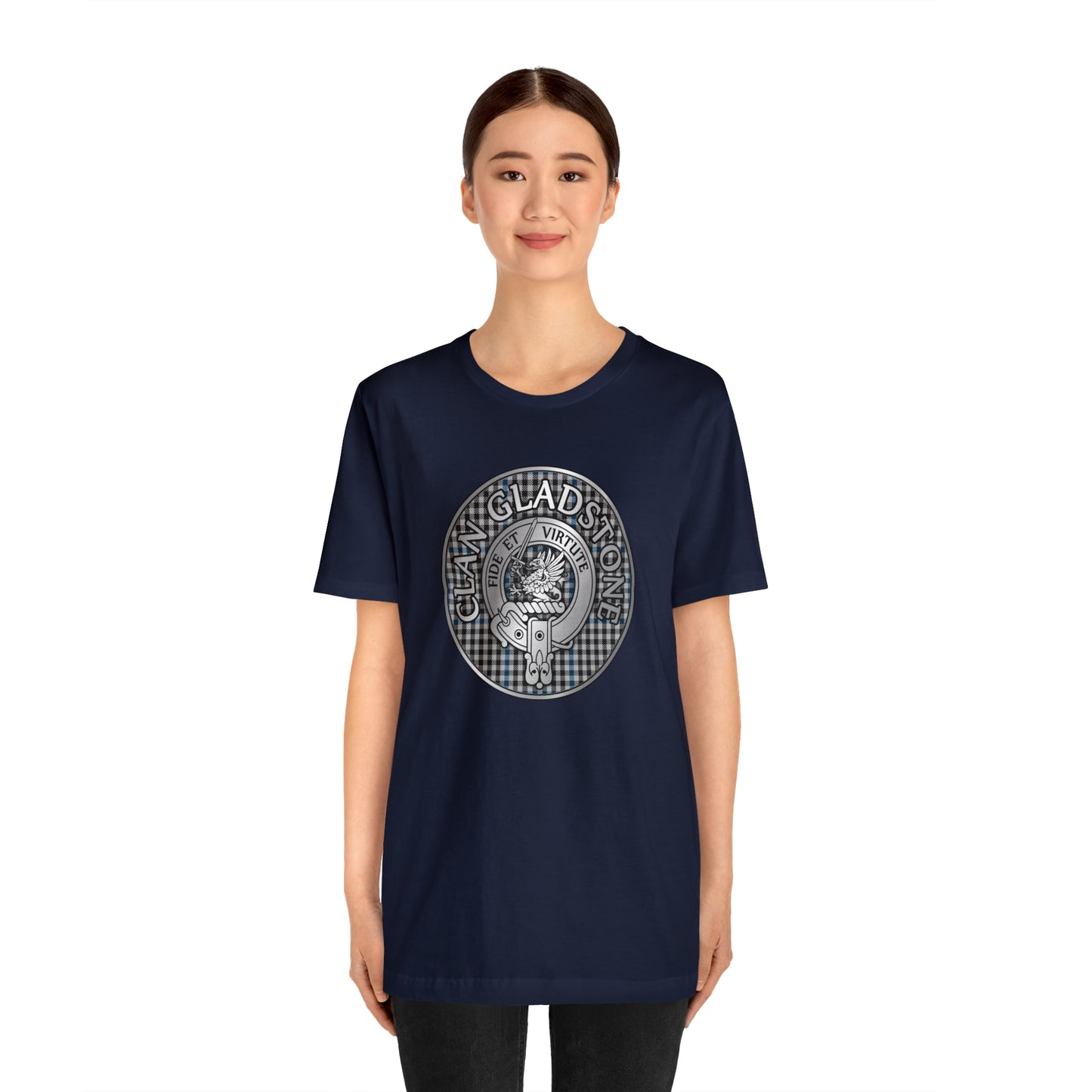 Clan Gladstone Crest & Tartan | Unisex T-Shirt