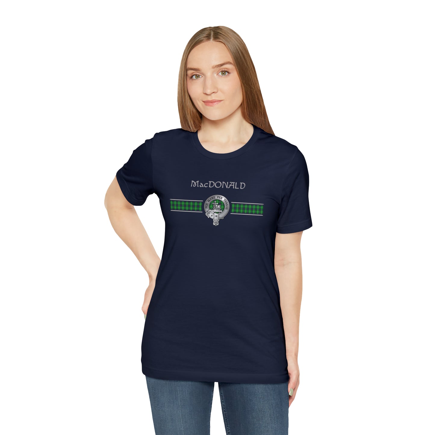 Clan MacDonald Crest & Tartan | Unisex T-Shirt