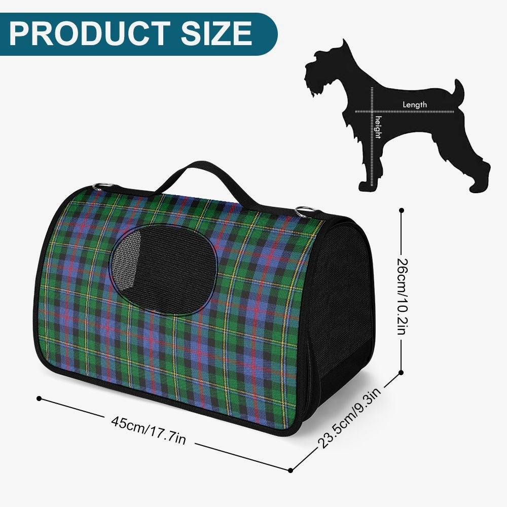 Clan Malcolm Tartan Pet Carrier Bag