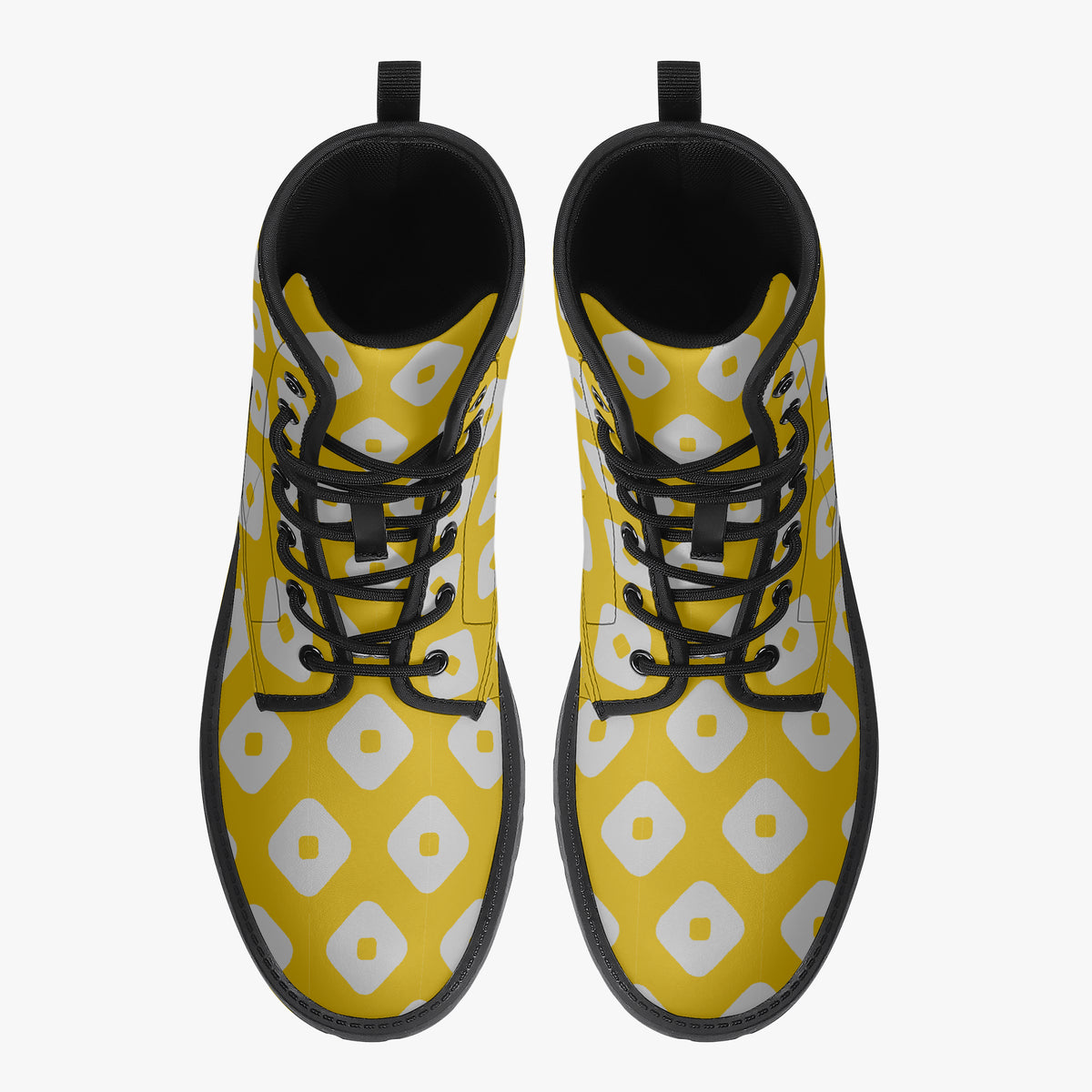 Japanese Wagara - Kanoko Gold - PU Leather Boots