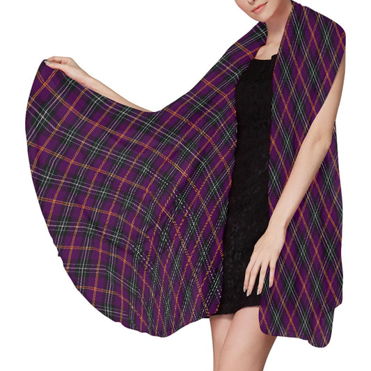 Cornish - Curnow Tartan Bias Chiffon Scarf