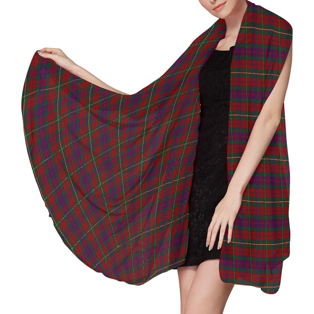 Irish County Clare Tartan Chiffon Scarf