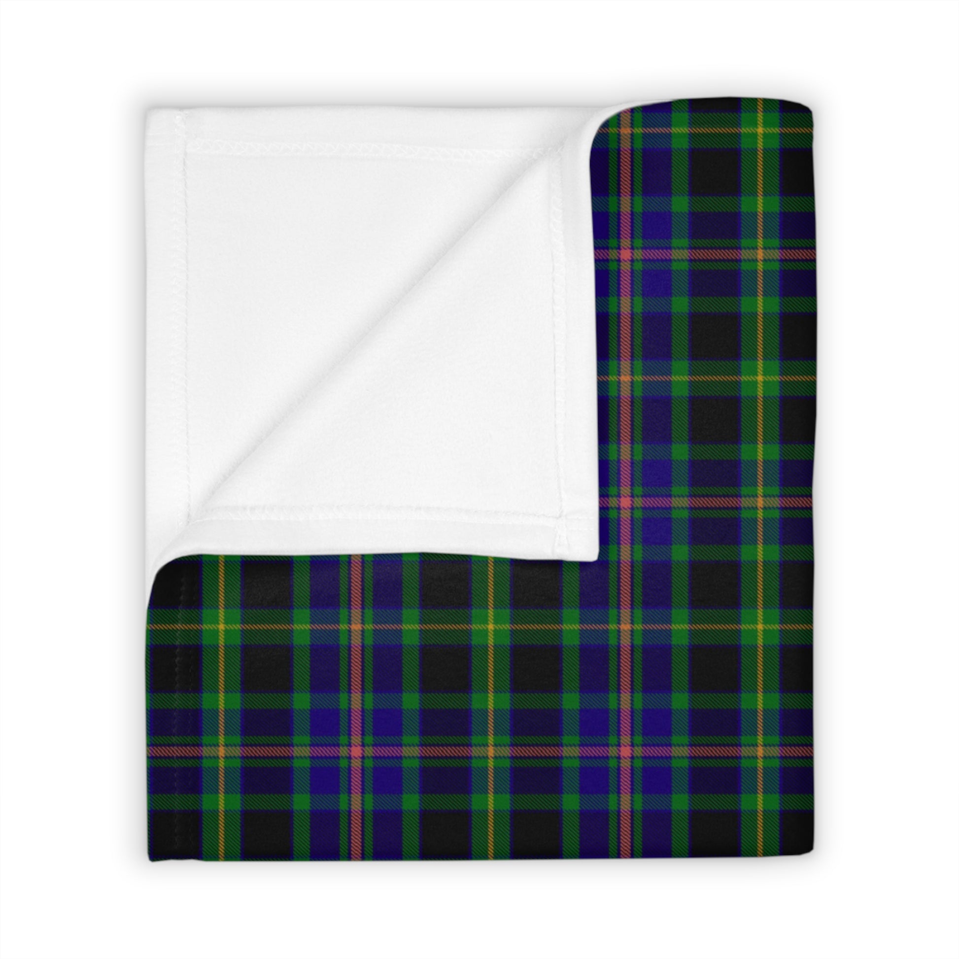 Irish County Offaly Tartan Throw Blanket