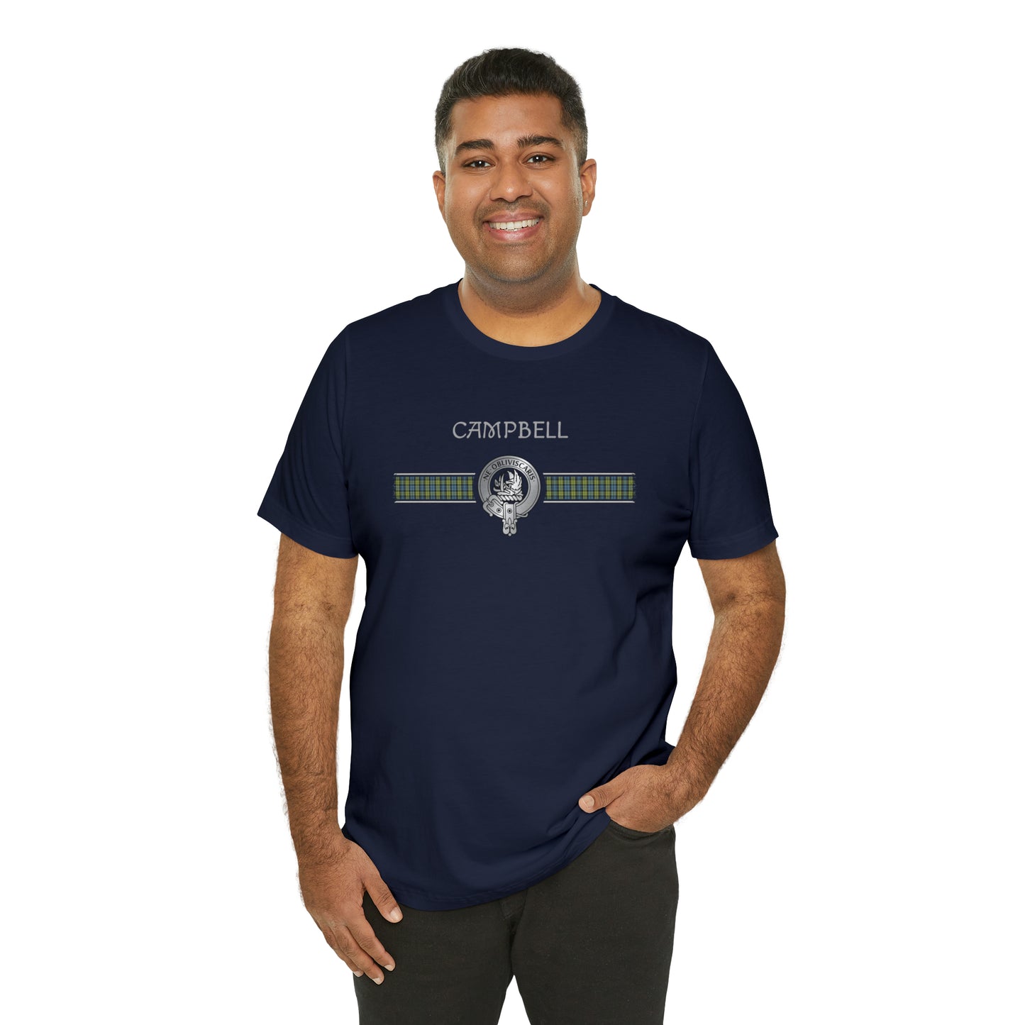 Clan Campbell Crest & Tartan | Unisex T-Shirt