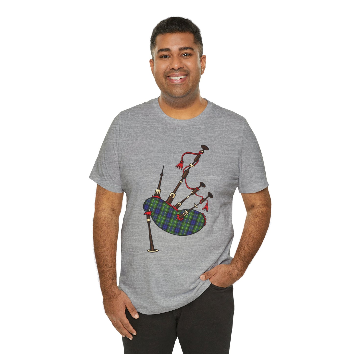 Clan MacNeill of Gigha Tartan Bagpipes | Unisex T-Shirt