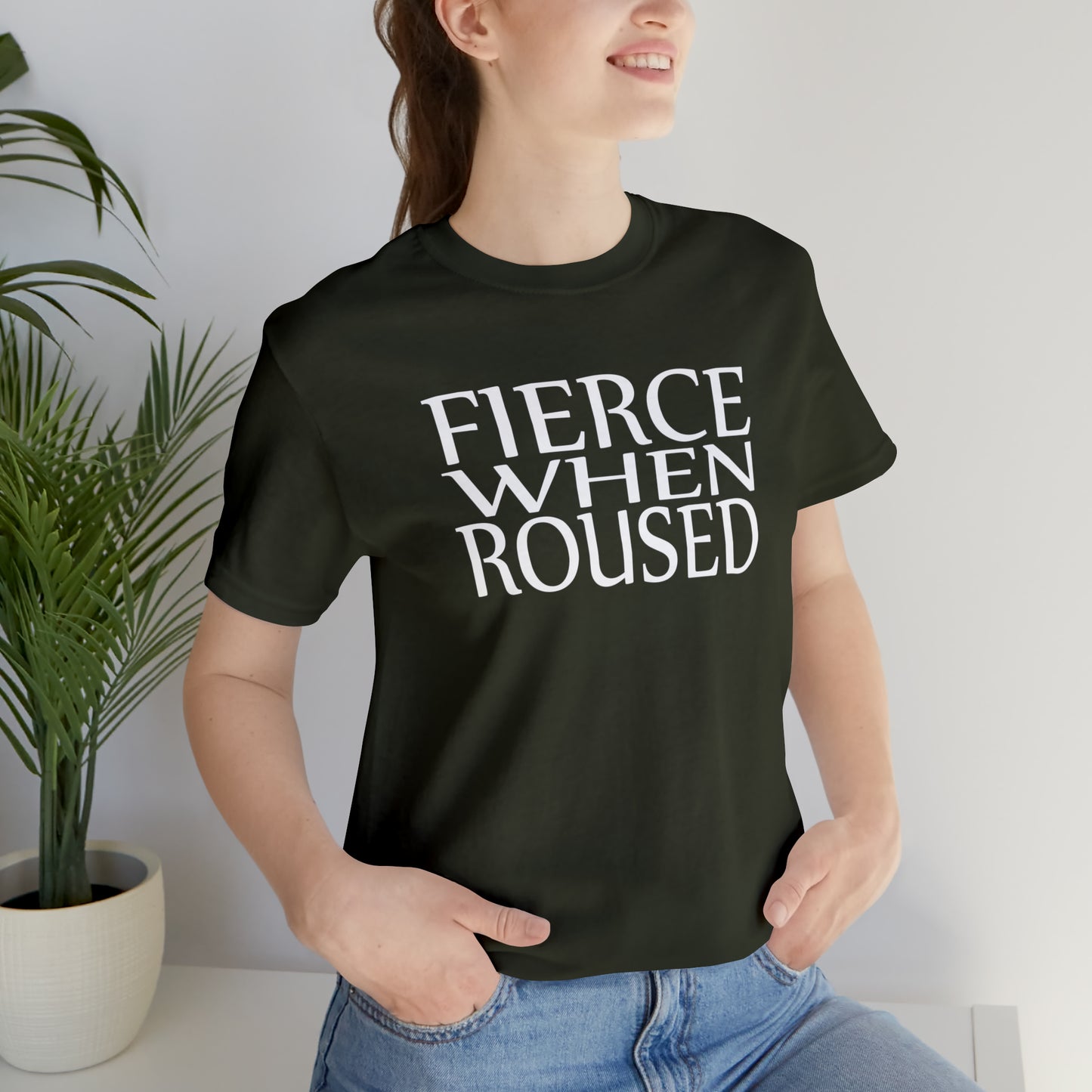 Clan Donnachaidh War Cry | Fierce When Roused | Unisex T-Shirt