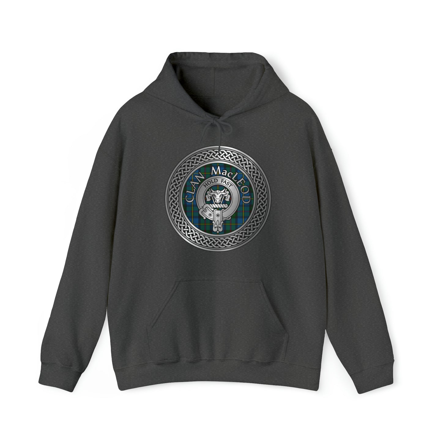 Clan MacLeod Crest & Tartan Unisex Heavy Blend™ Hooded Sweatshirt