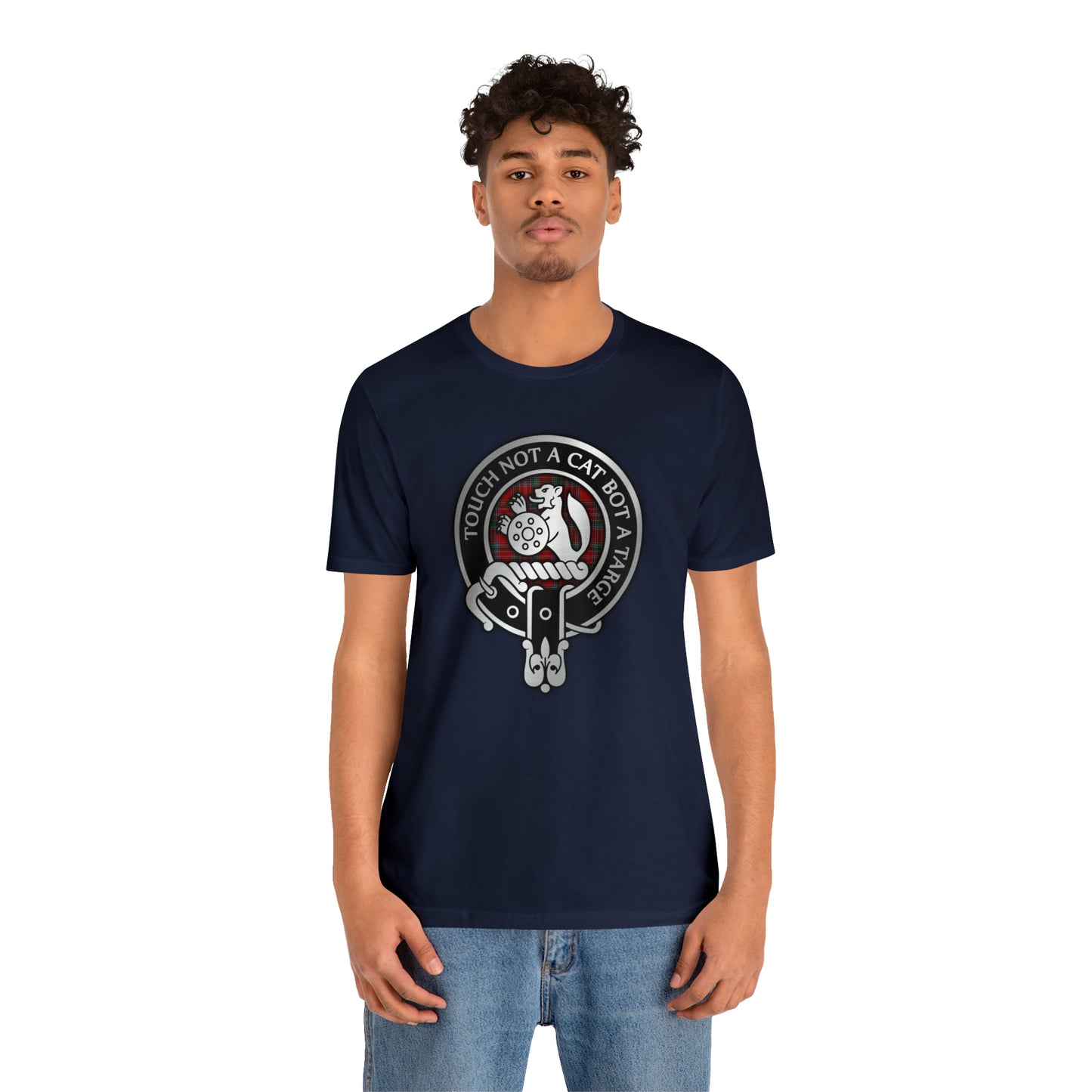 Clan MacBean | MacBain Crest & Tartan Knot | Unisex T-Shirt