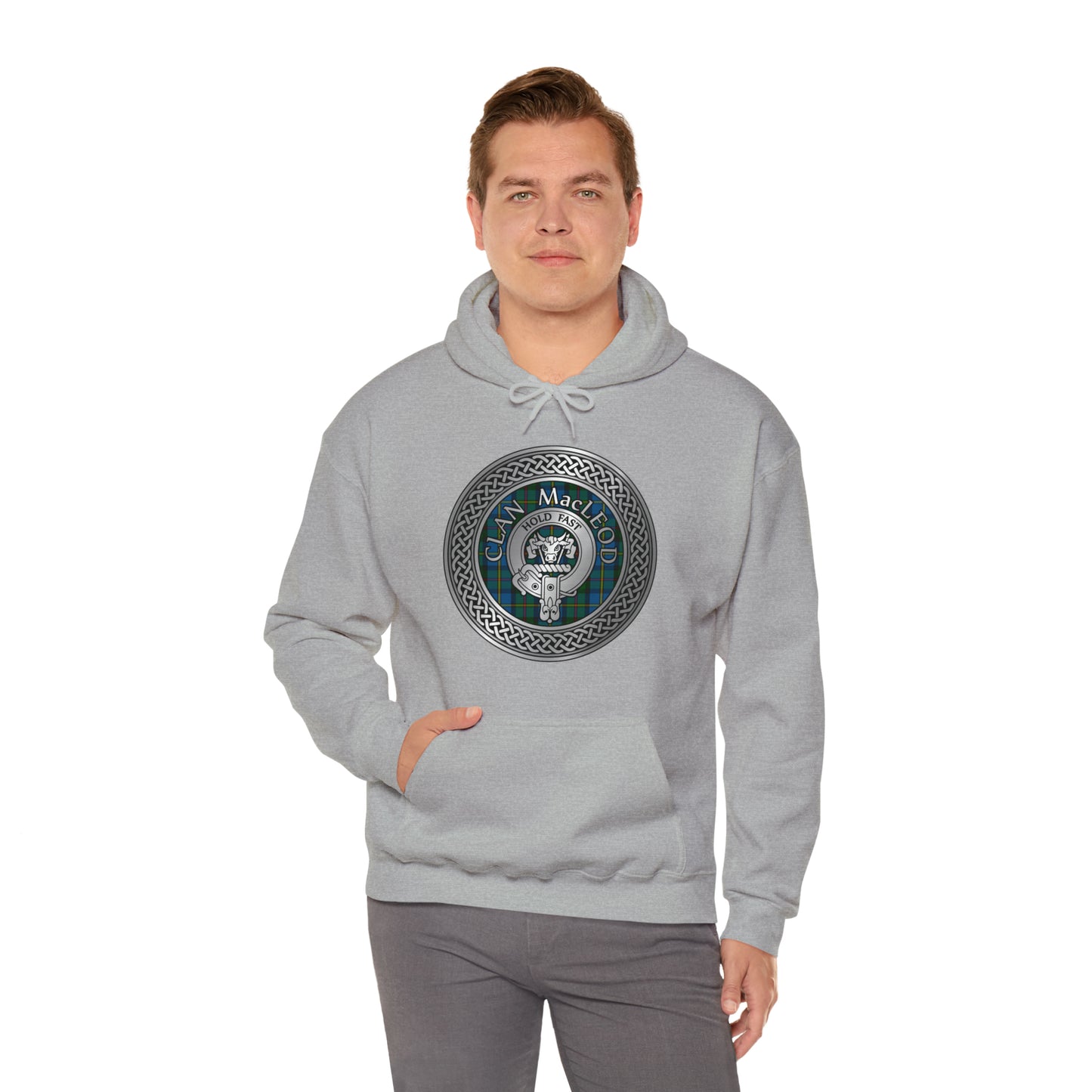 Clan MacLeod Crest & Tartan Unisex Heavy Blend™ Hooded Sweatshirt