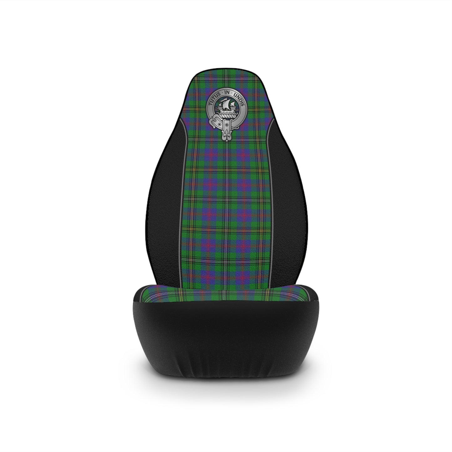 Clan Wood Crest & Tartan Car Seat Covers