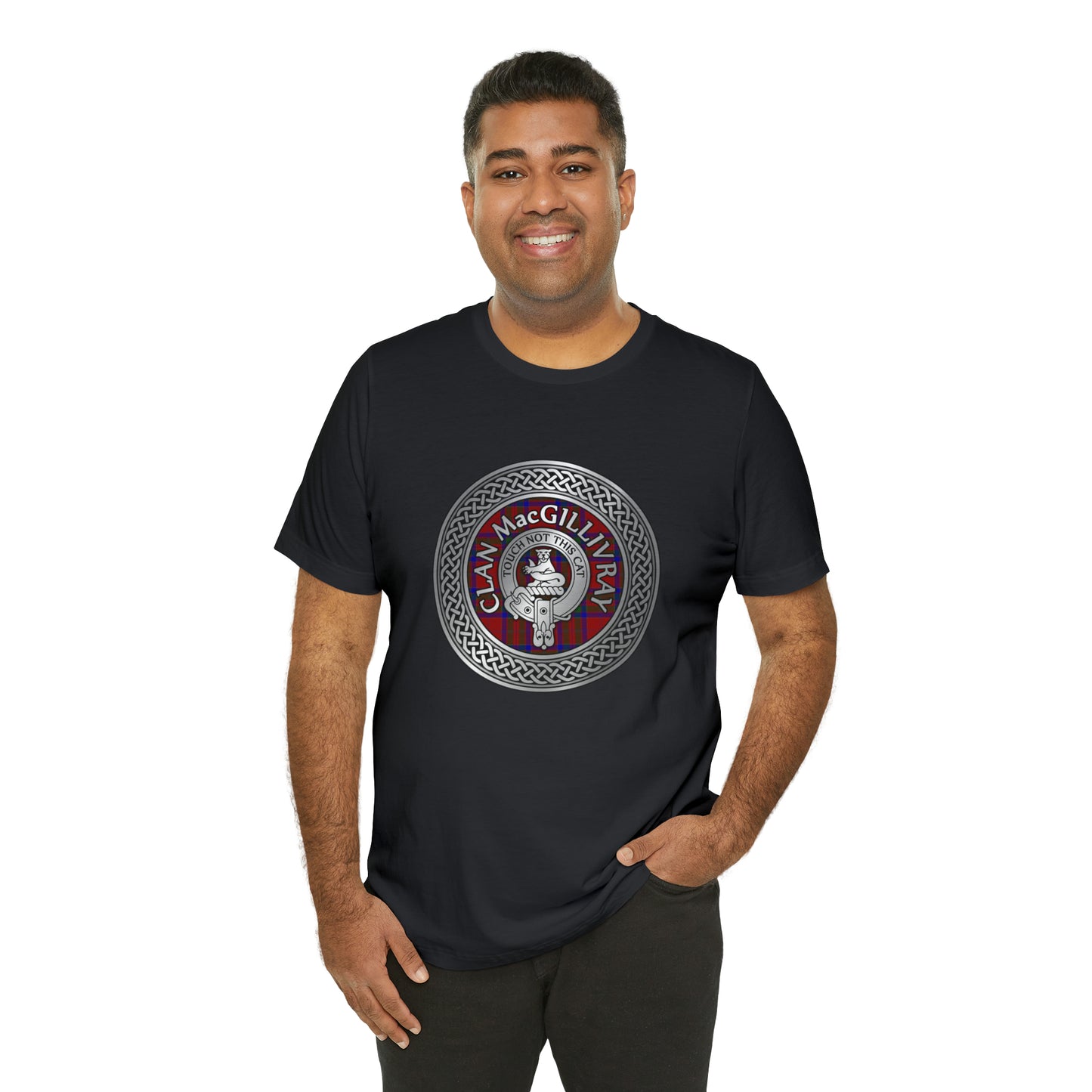 Clan MacGillivray Crest & Tartan Knot | Unisex T-Shirt