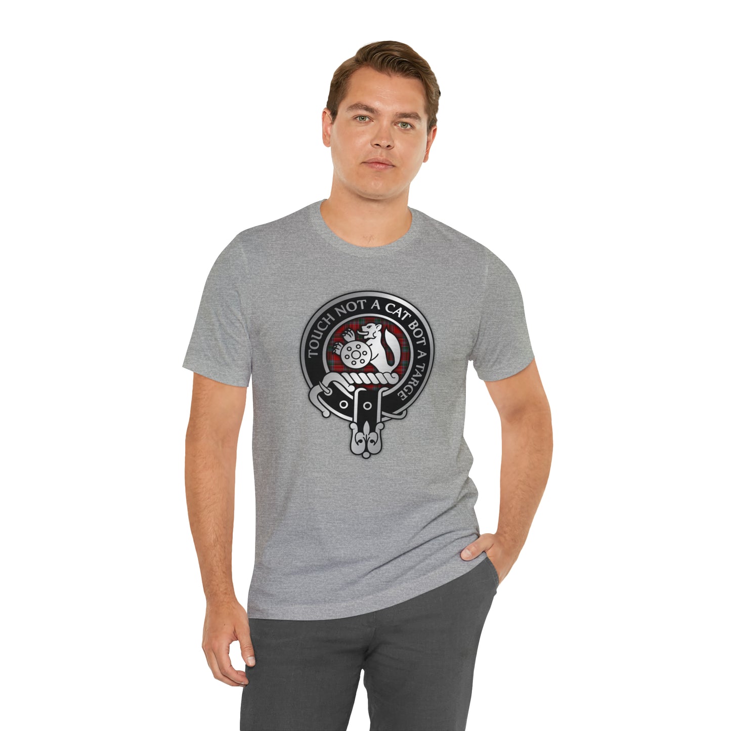 Clan MacBean | MacBain Crest & Tartan Knot | Unisex T-Shirt