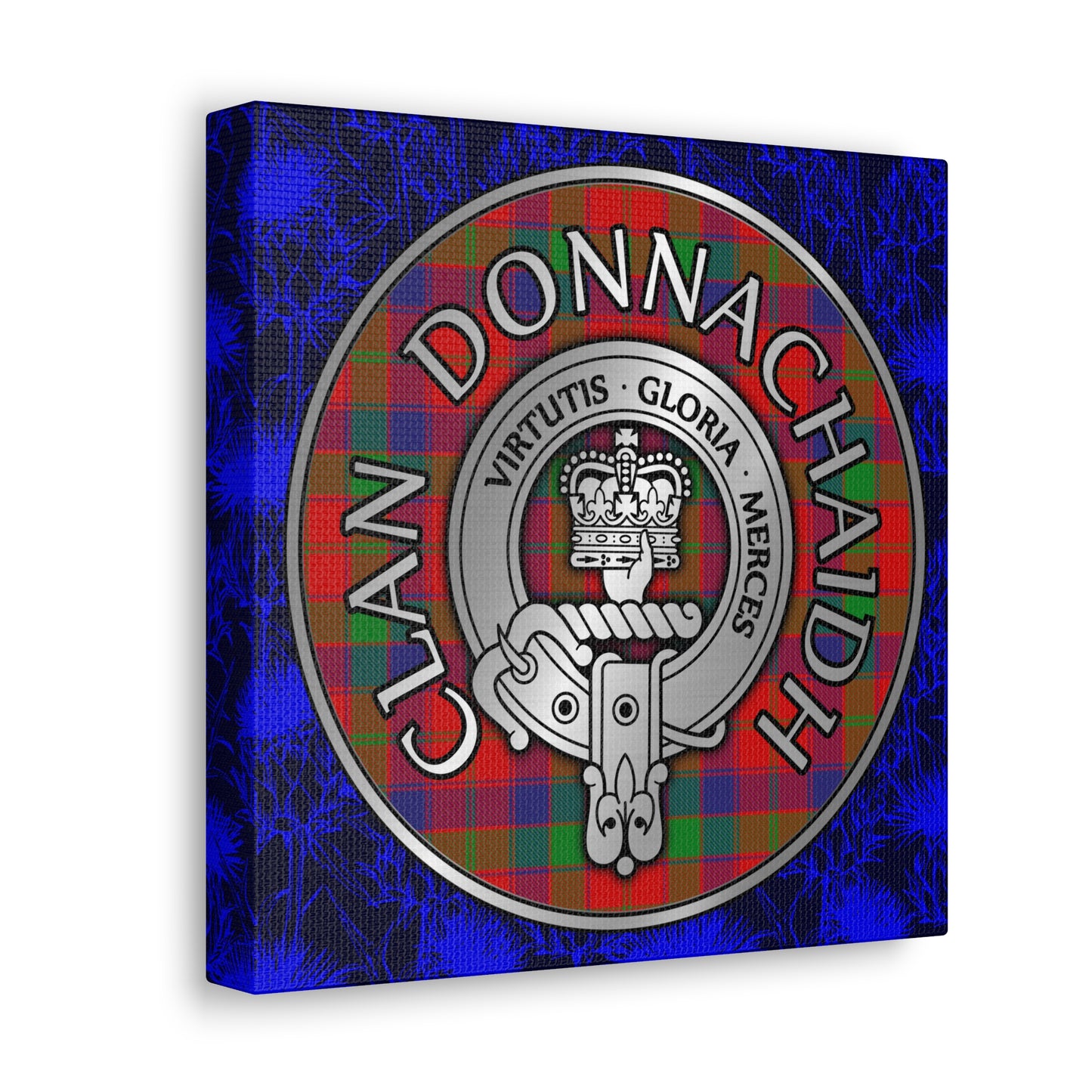 Clan Donnachaidh | Robertson Crest & Tartan Canvas Gallery Wraps