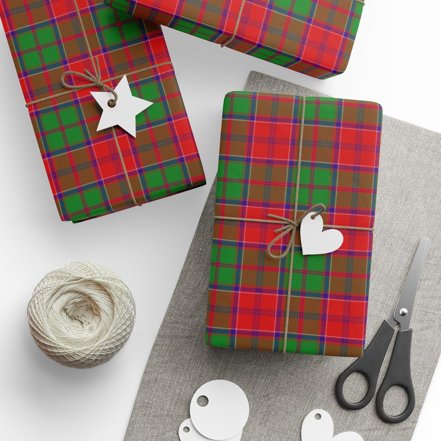 Clan Heron Tartan Wrapping Papers