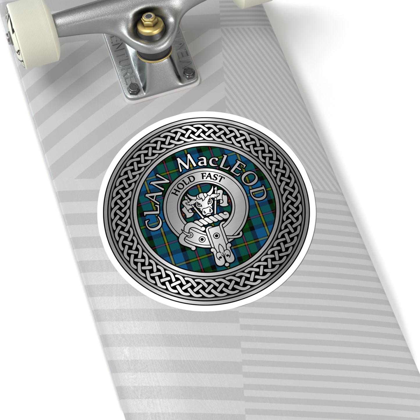 Clan MacLeod (Harris) Crest & Tartan Kiss-Cut Stickers