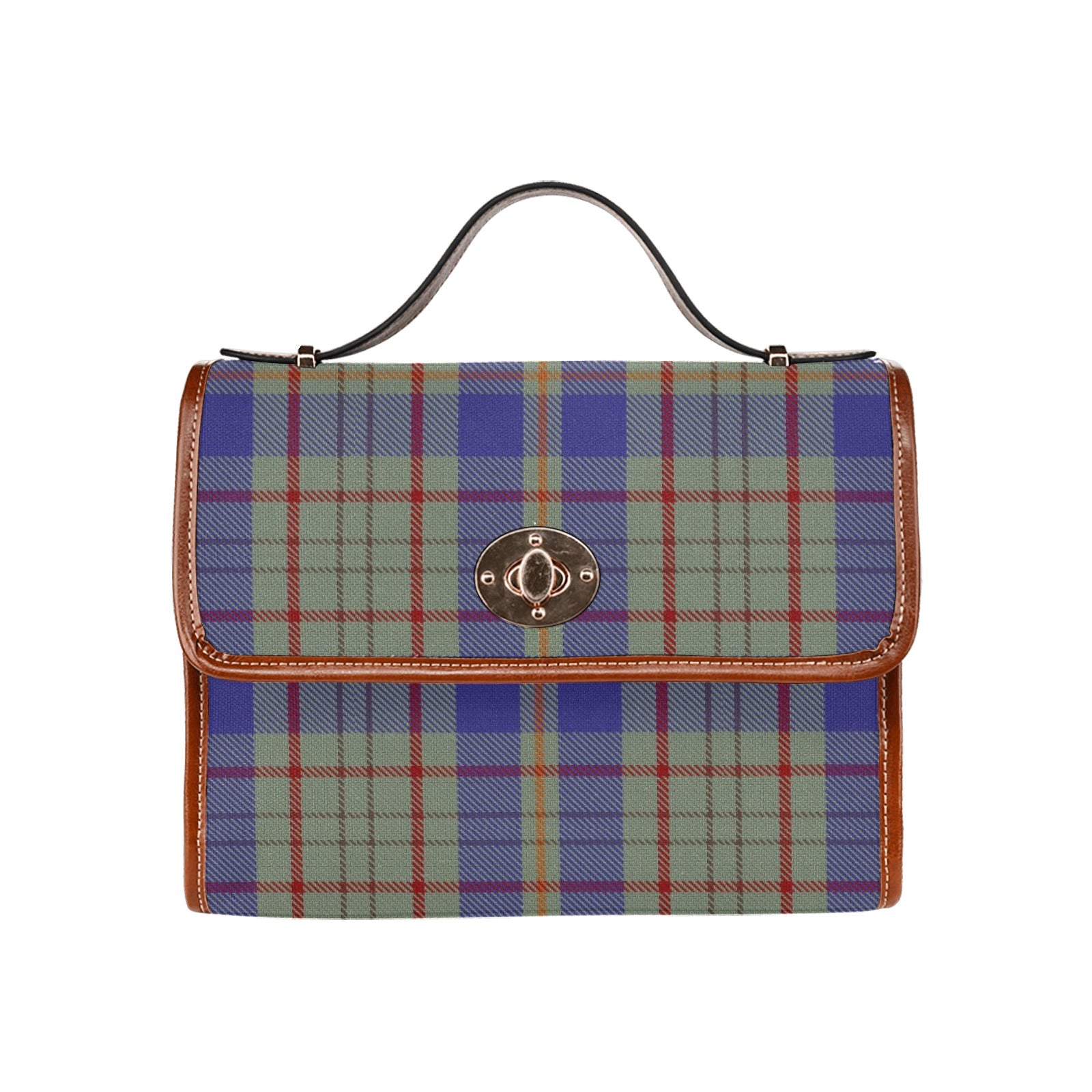 Irish County Kildare Tartan Canvas Handbag