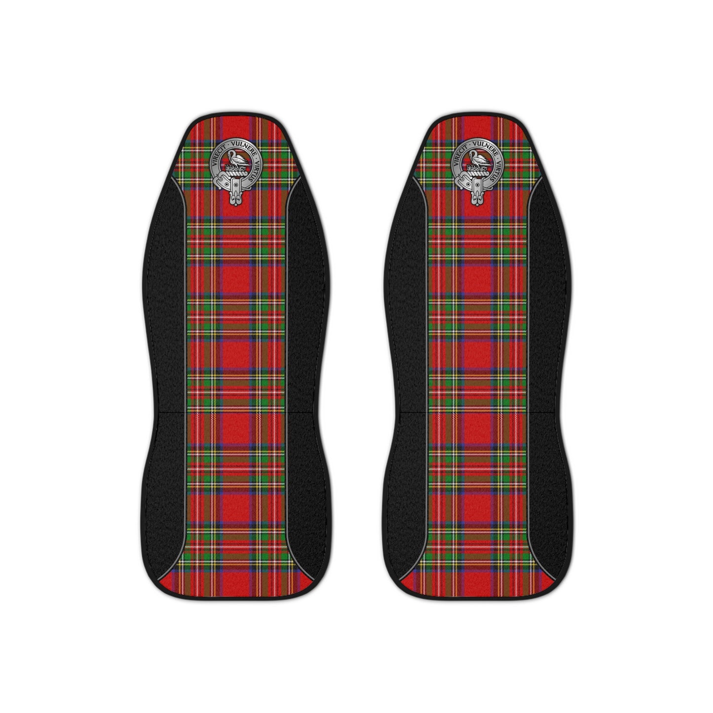 Clan Stewart Crest & Tartan Car Seat Covers