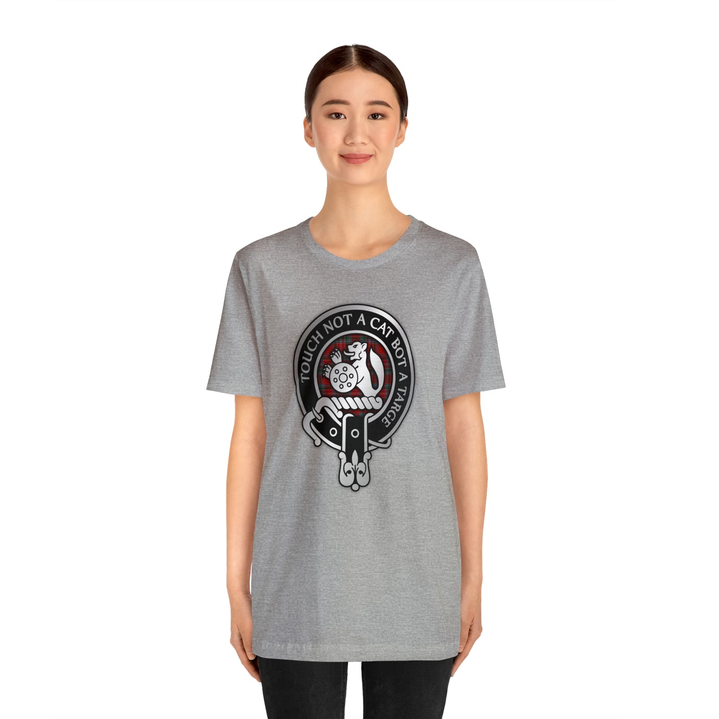 Clan MacBean | MacBain Crest & Tartan Knot | Unisex T-Shirt