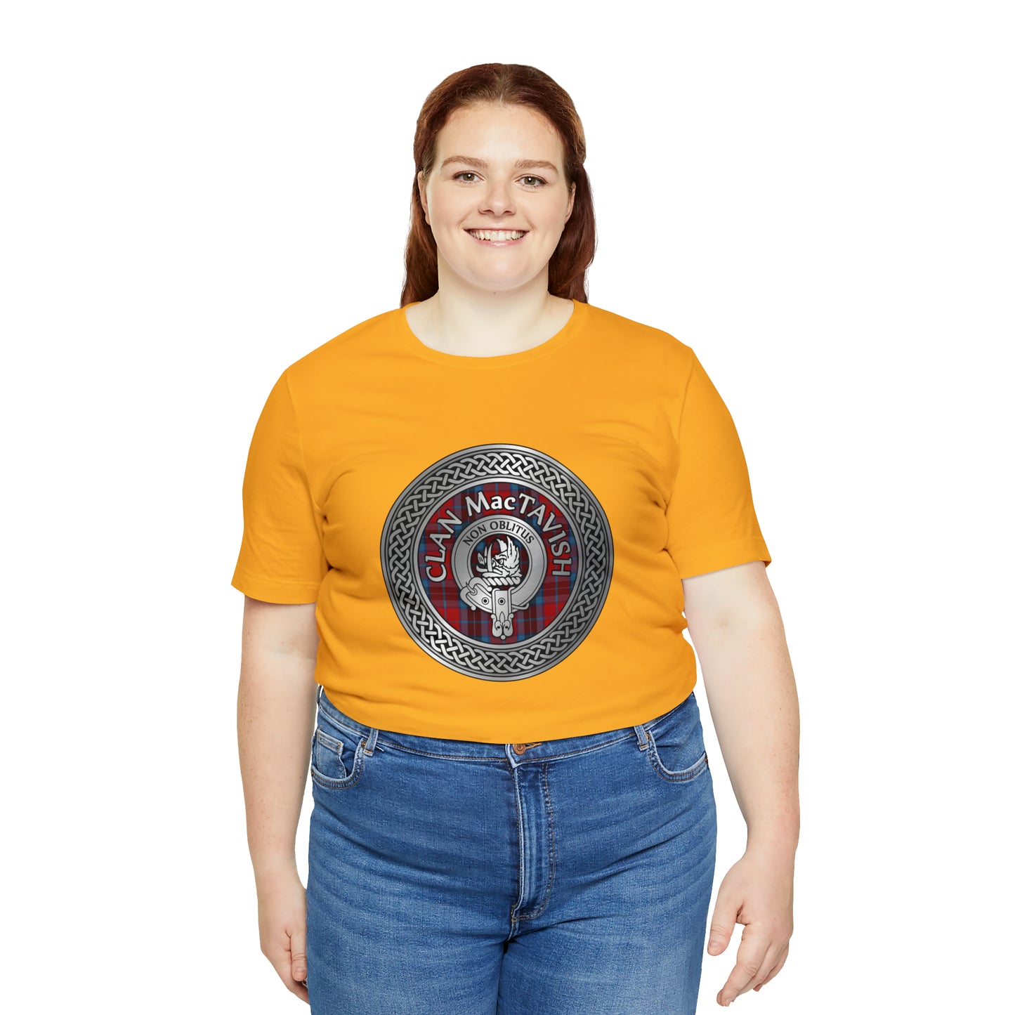 Clan MacTavish Crest & Tartan Knot | Unisex T-Shirt