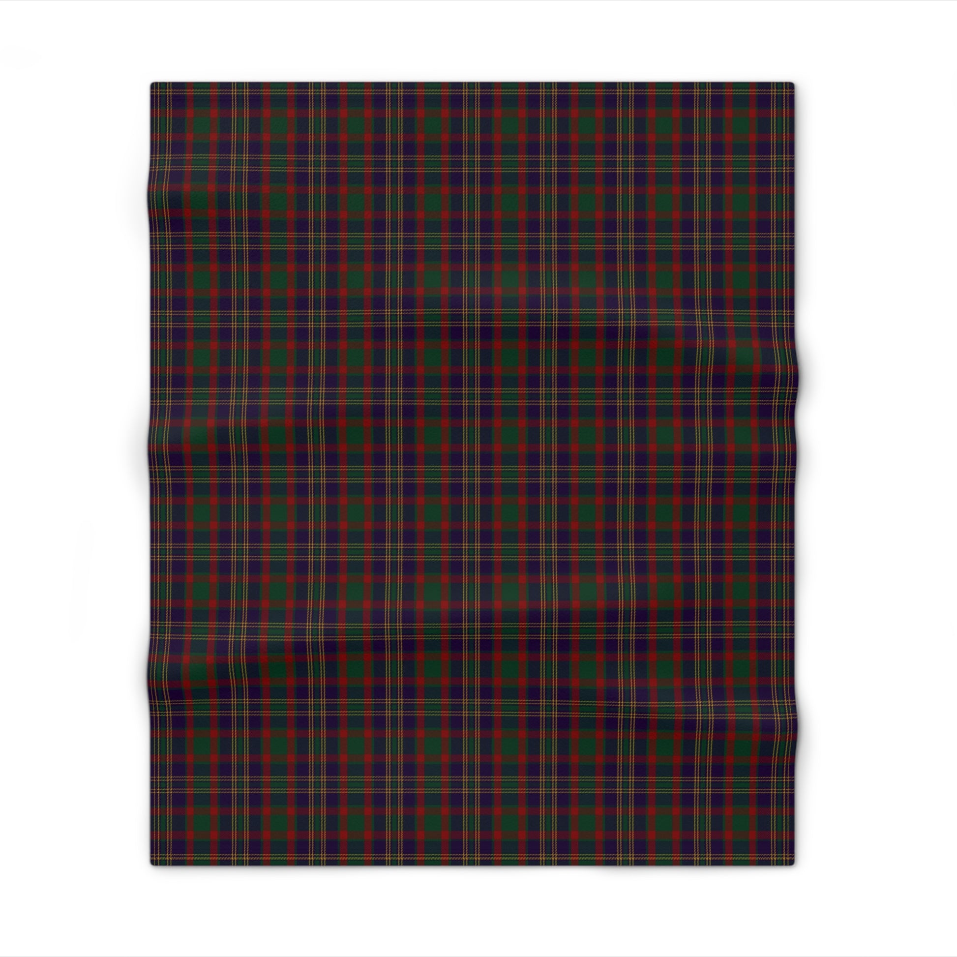 Irish County Cork Tartan Throw Blanket