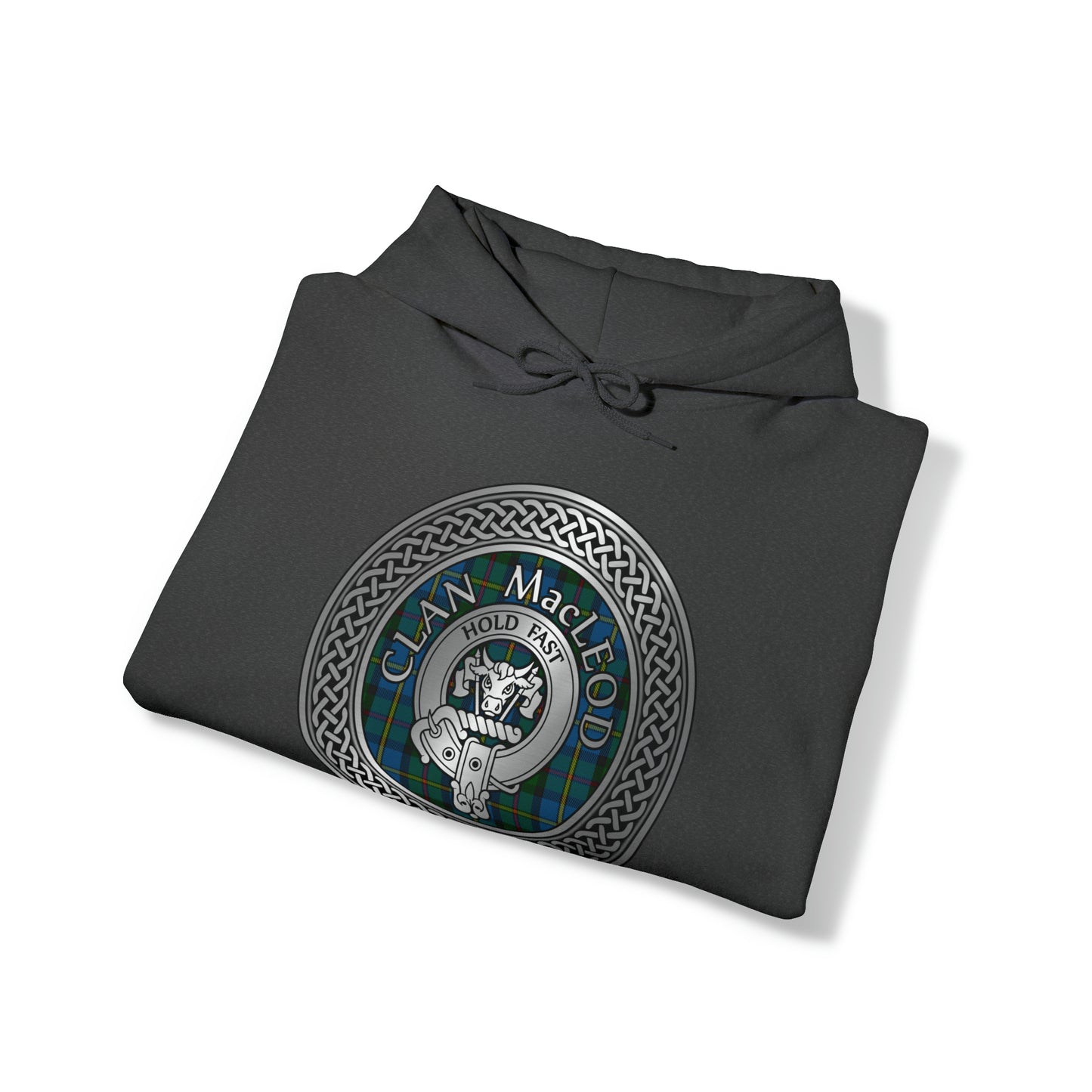 Clan MacLeod Crest & Tartan Unisex Heavy Blend™ Hooded Sweatshirt