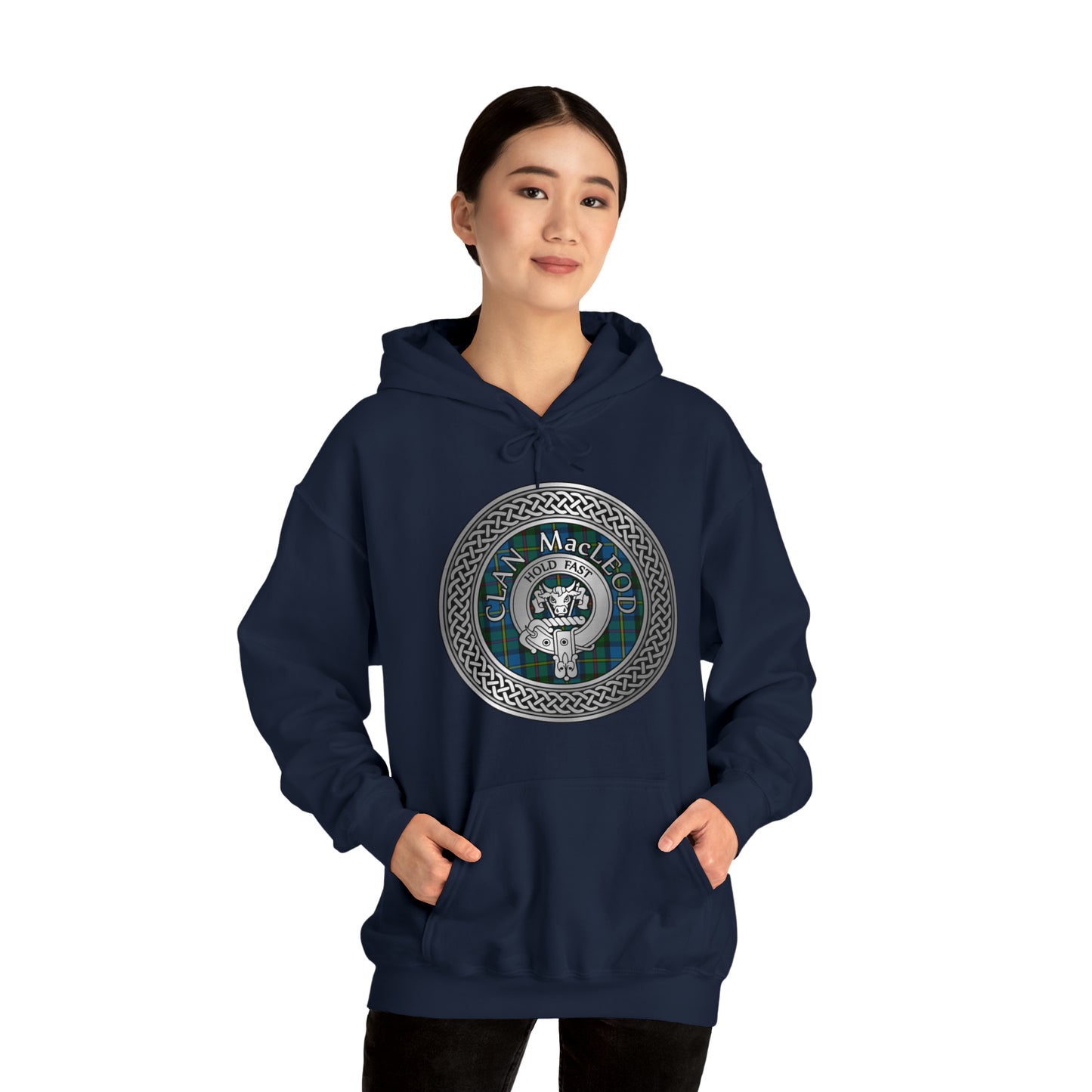 Clan MacLeod Crest & Tartan Unisex Heavy Blend™ Hooded Sweatshirt